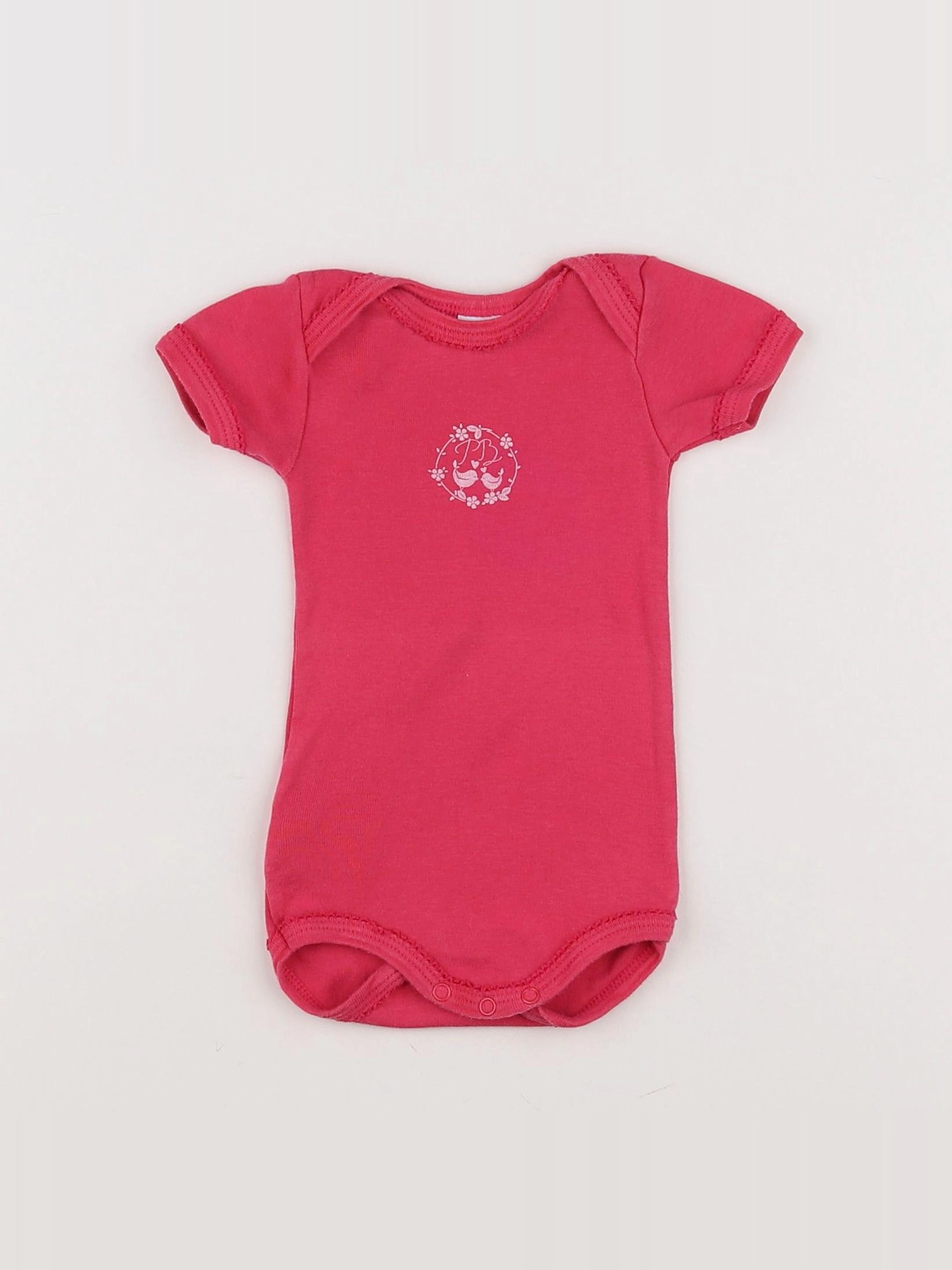 Petit Bateau - body rose - 3 mois