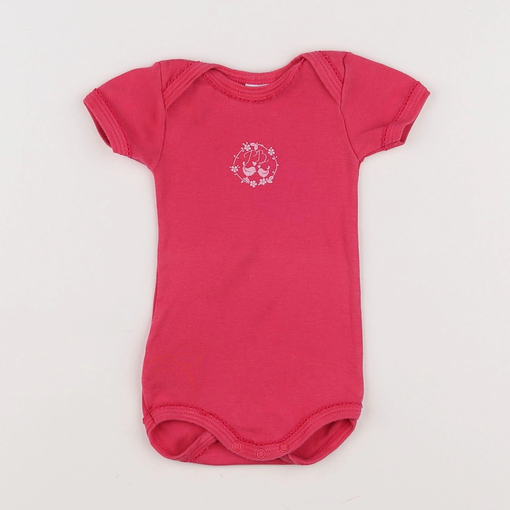 Petit Bateau - body rose - 3 mois