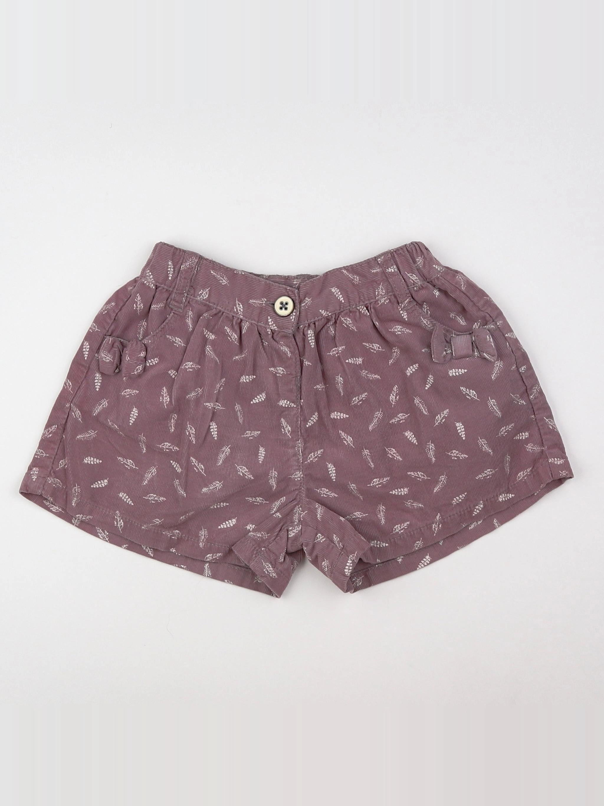 Tape à l'oeil - short violet - 12 mois