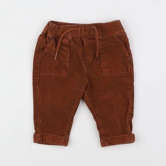 Vertbaudet - pantalon marron - 6 mois