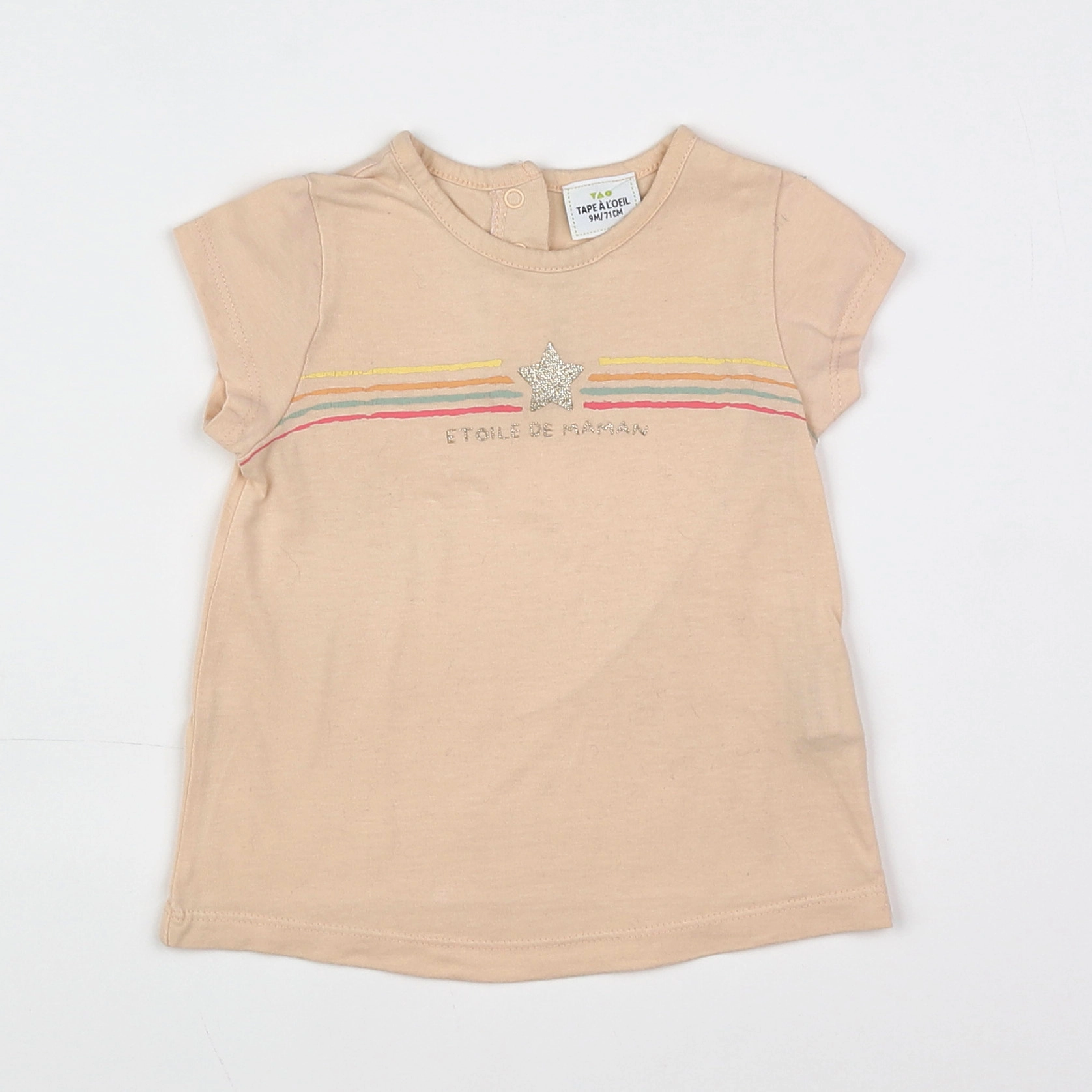 Tape à l'oeil - tee-shirt beige - 9 mois