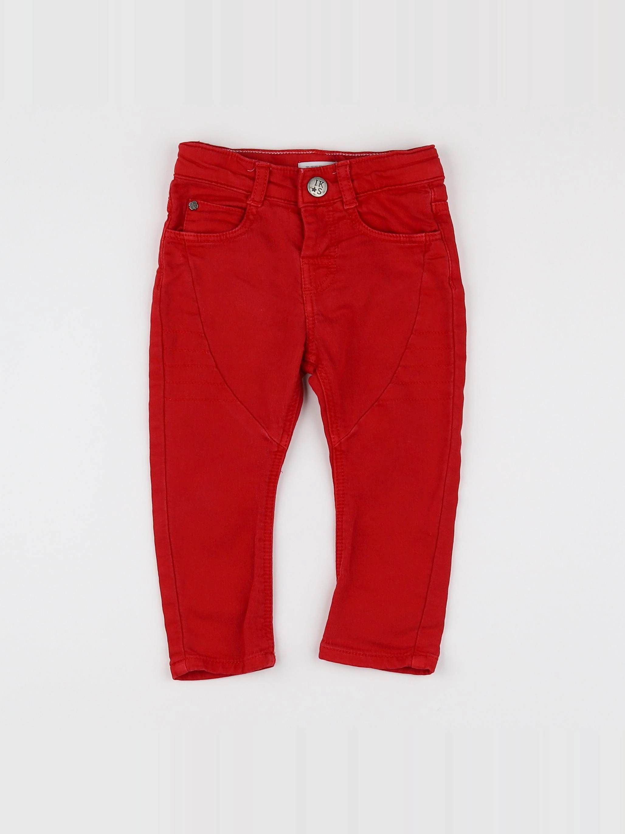 IKKS - pantalon rouge - 12 mois