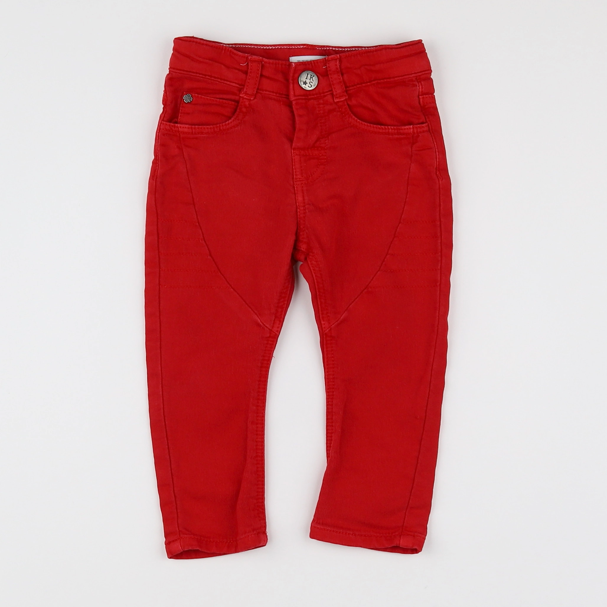 IKKS - pantalon rouge - 12 mois