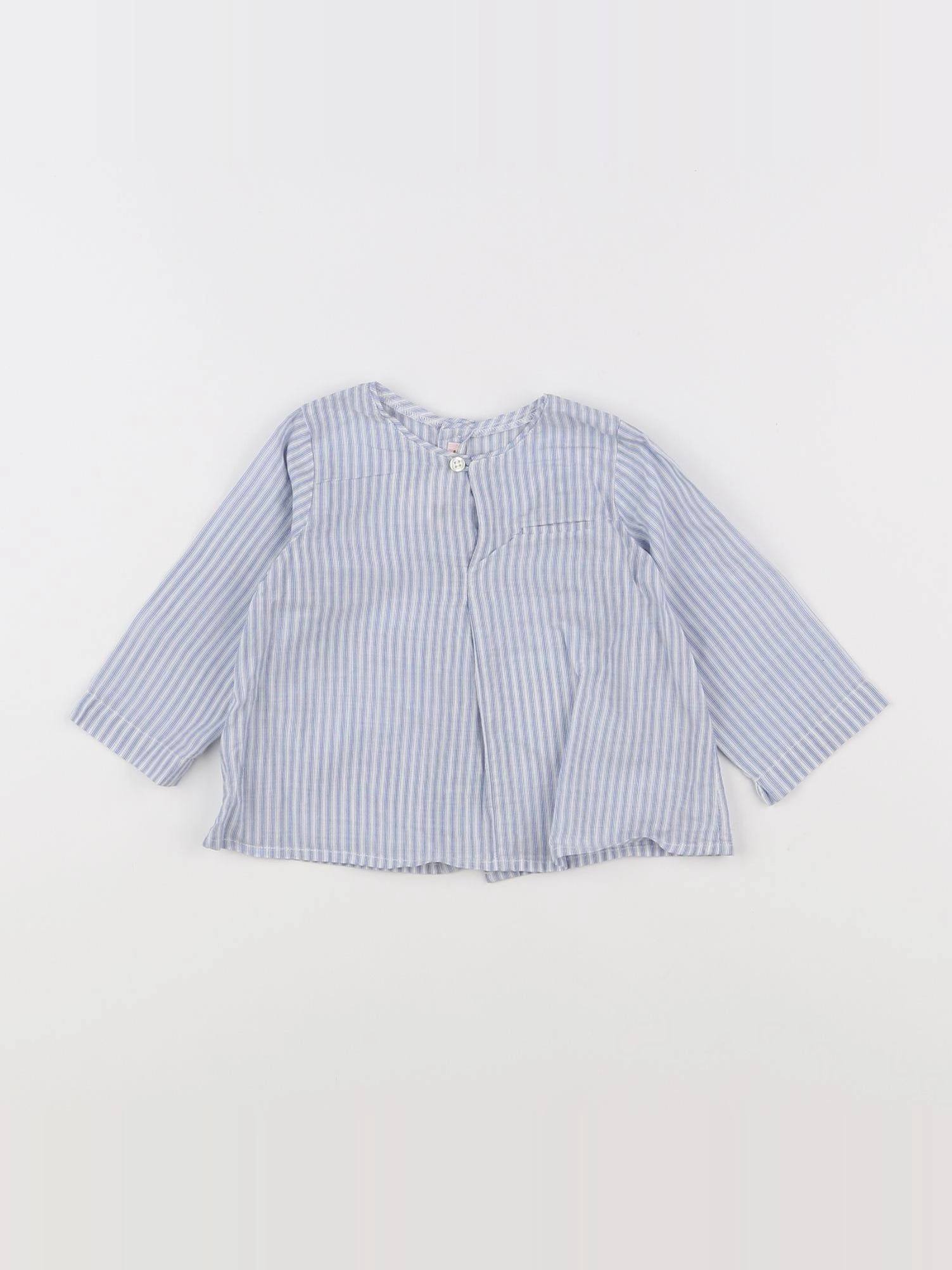 Bonpoint - chemise bleu - 12 mois