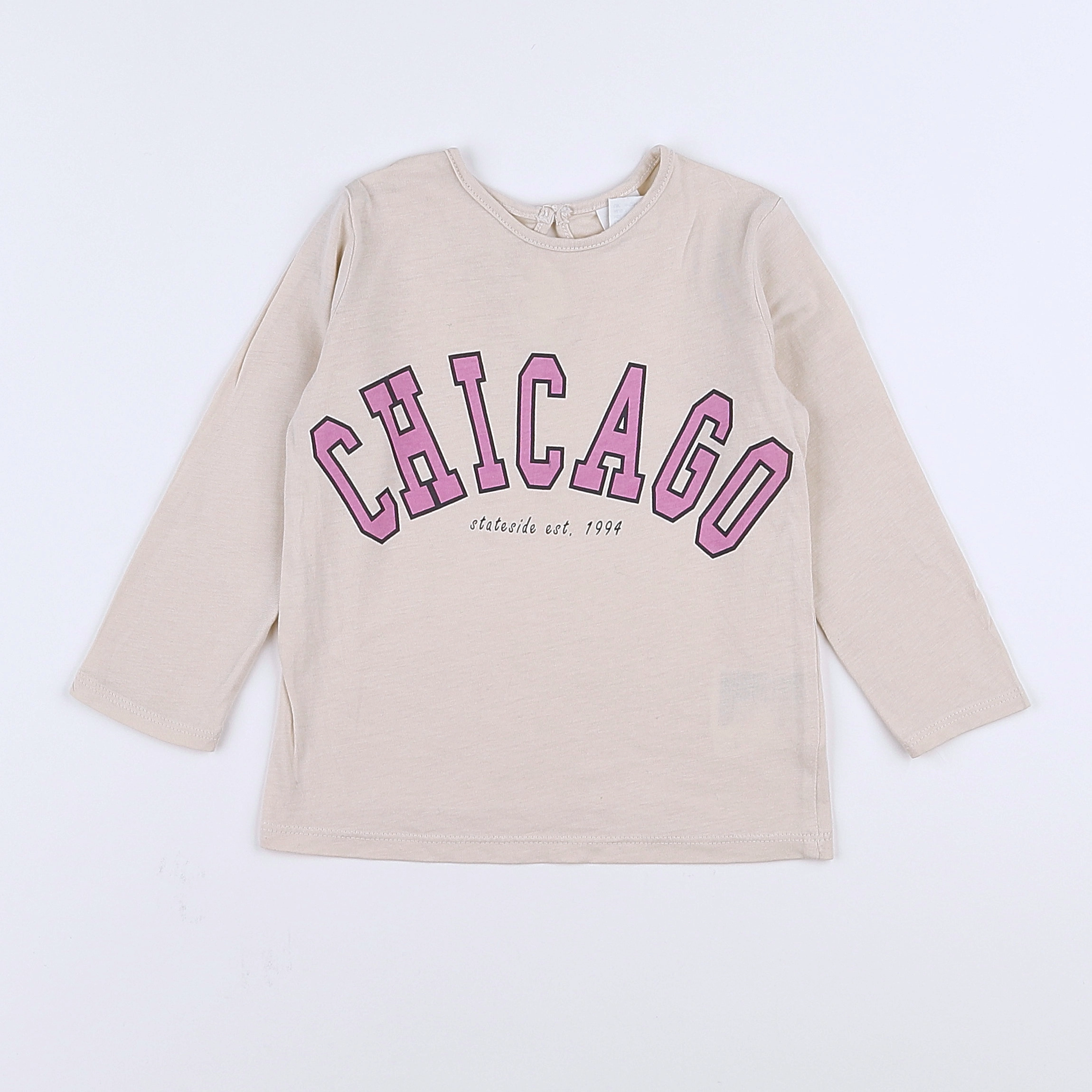 H&M - tee-shirt beige - 12 mois