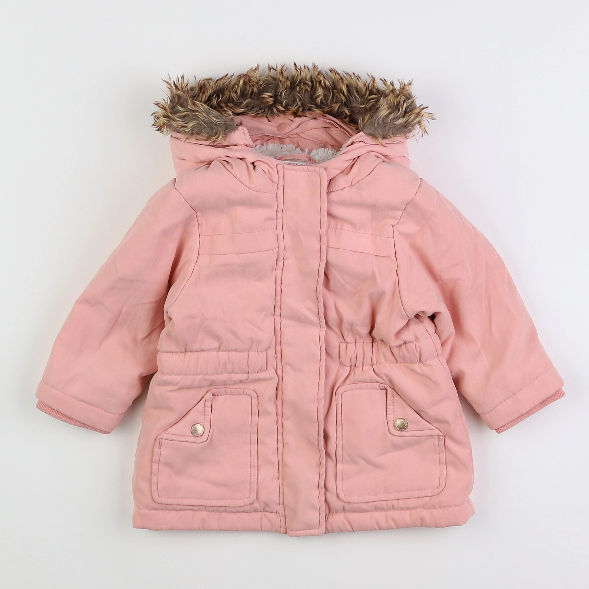 Vertbaudet - parka rose - 12 mois