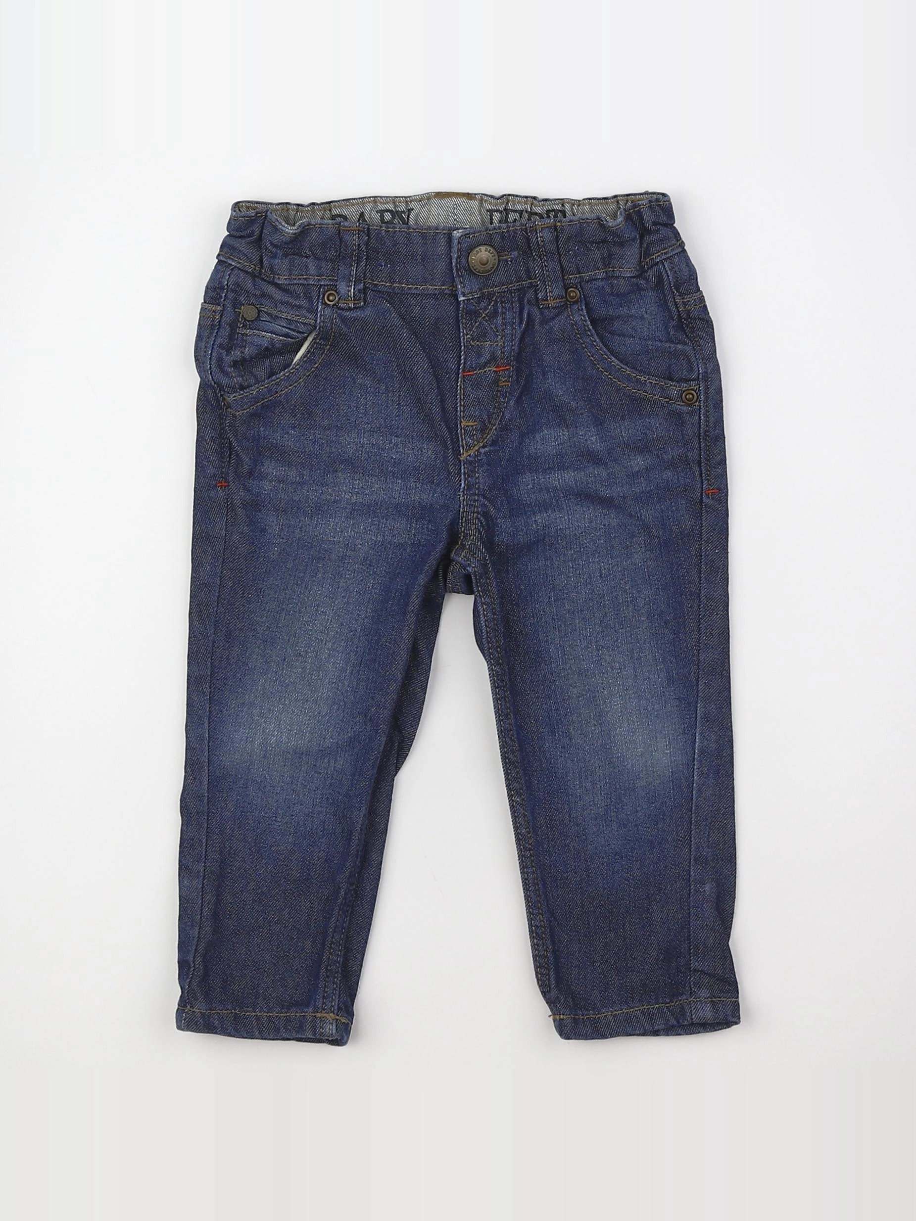 H&M - jean bleu - 6/9 mois