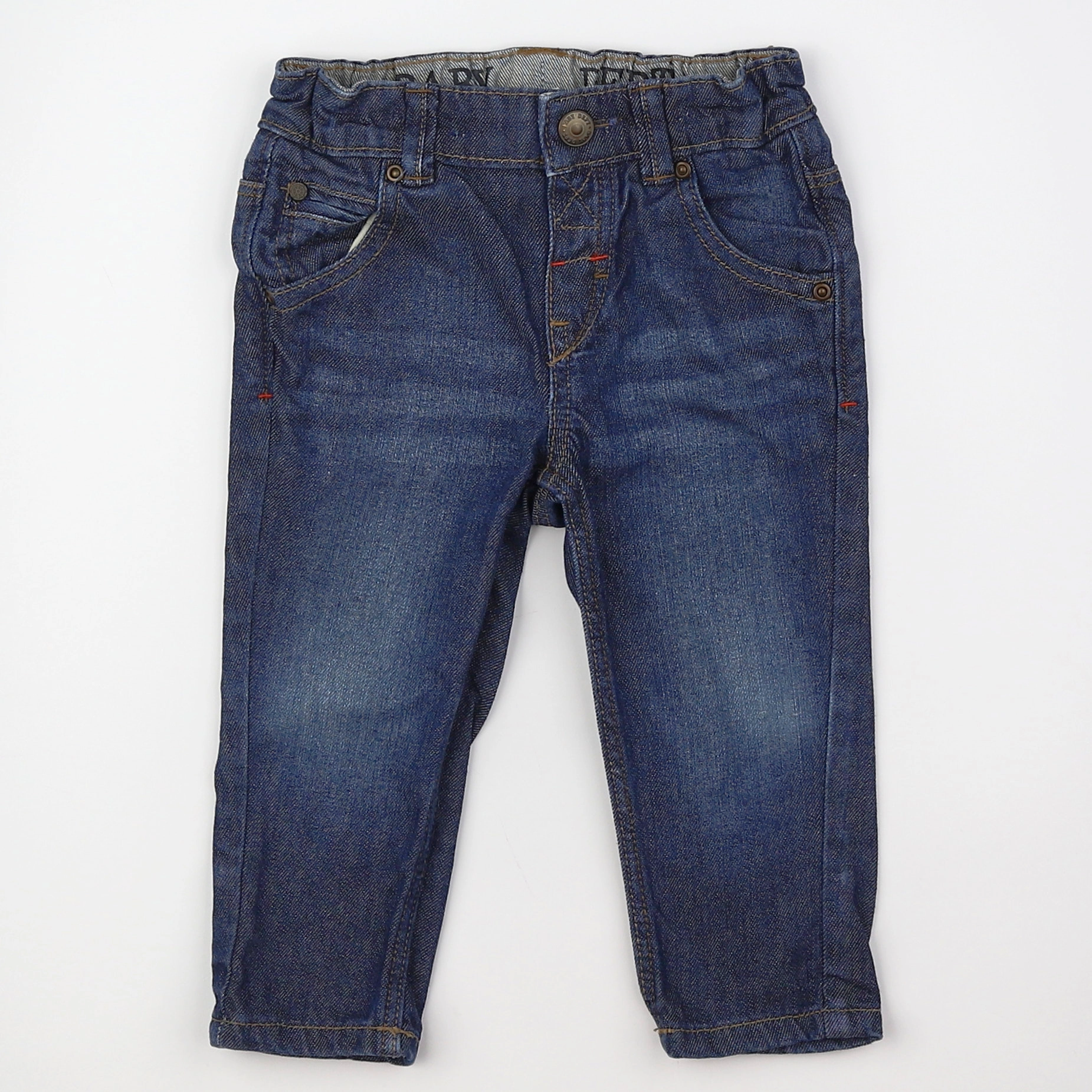 H&M - jean bleu - 6/9 mois
