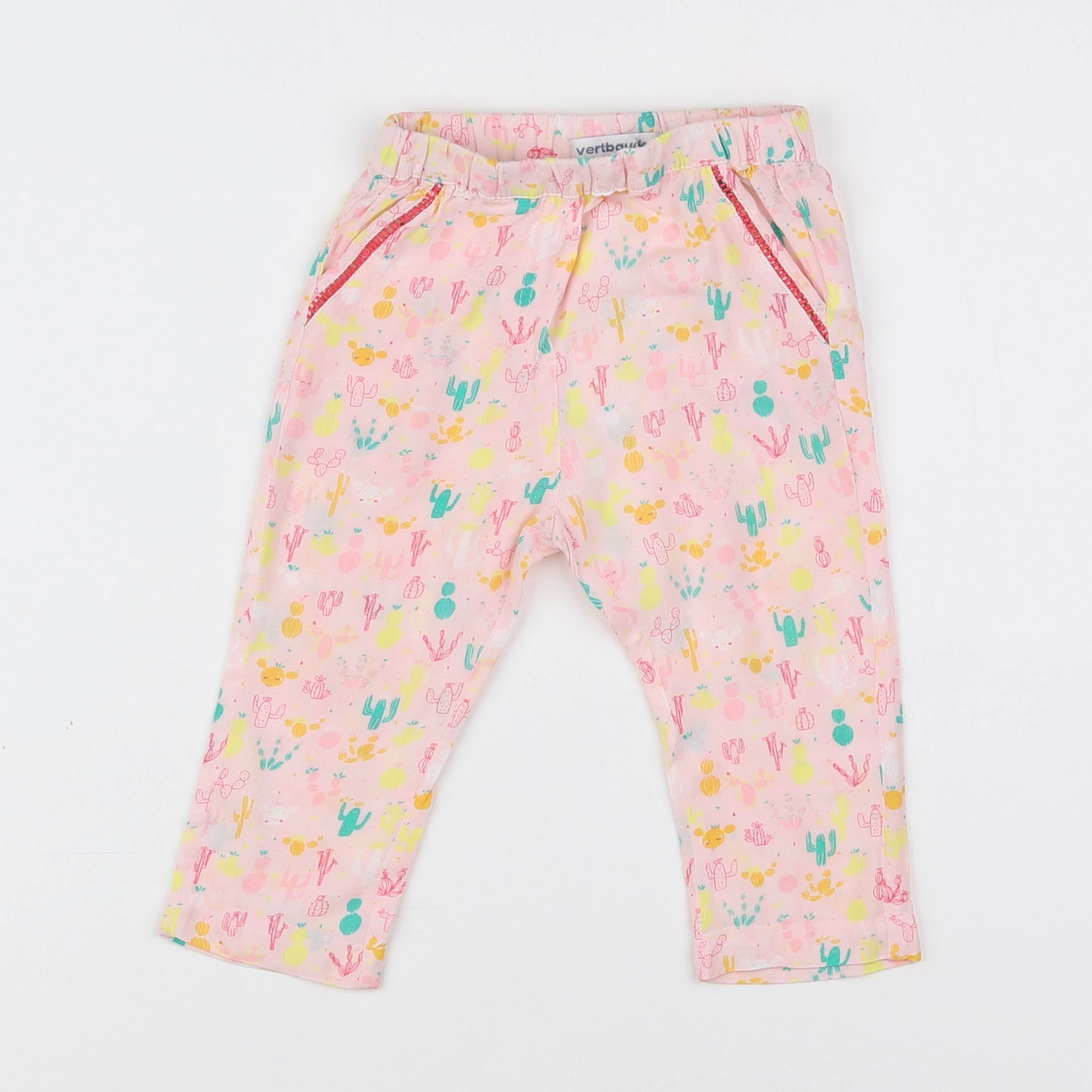 Vertbaudet - pantalon multicolore - 9 mois