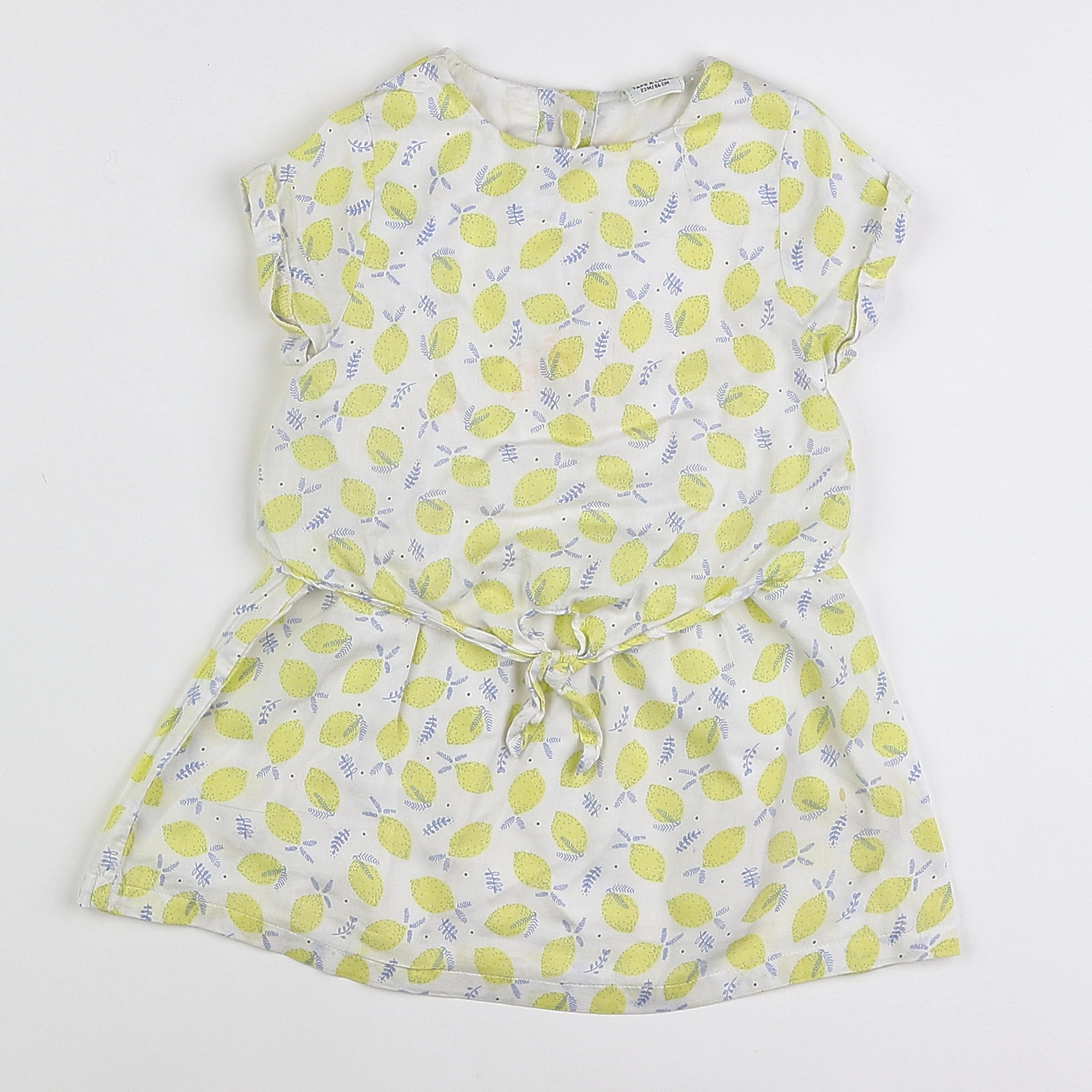 Tape à l'oeil - robe blanc, jaune - 2 ans