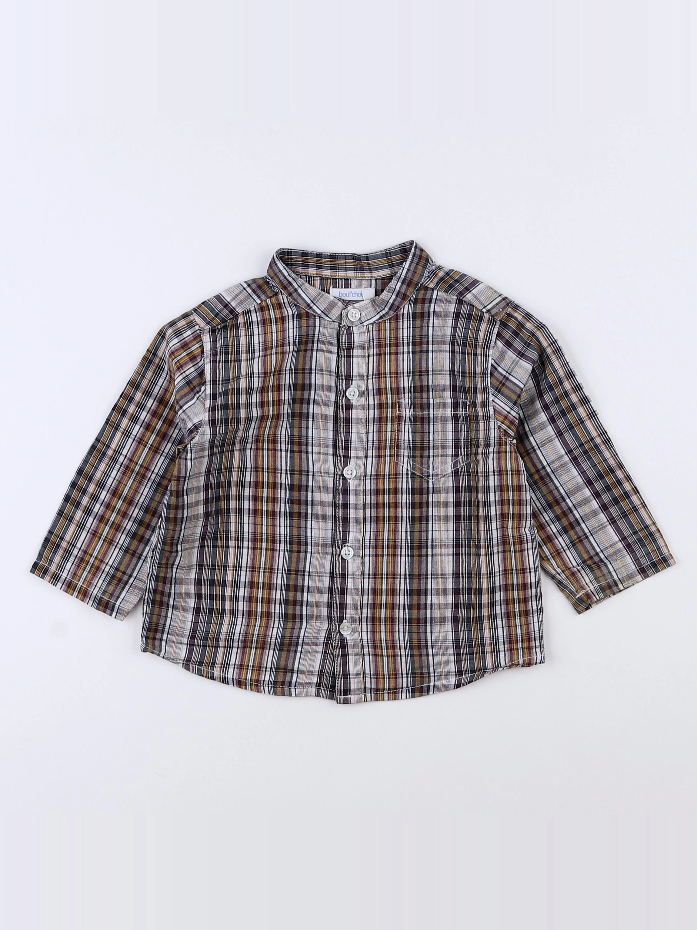 Boutchou - chemise multicolore - 9 mois