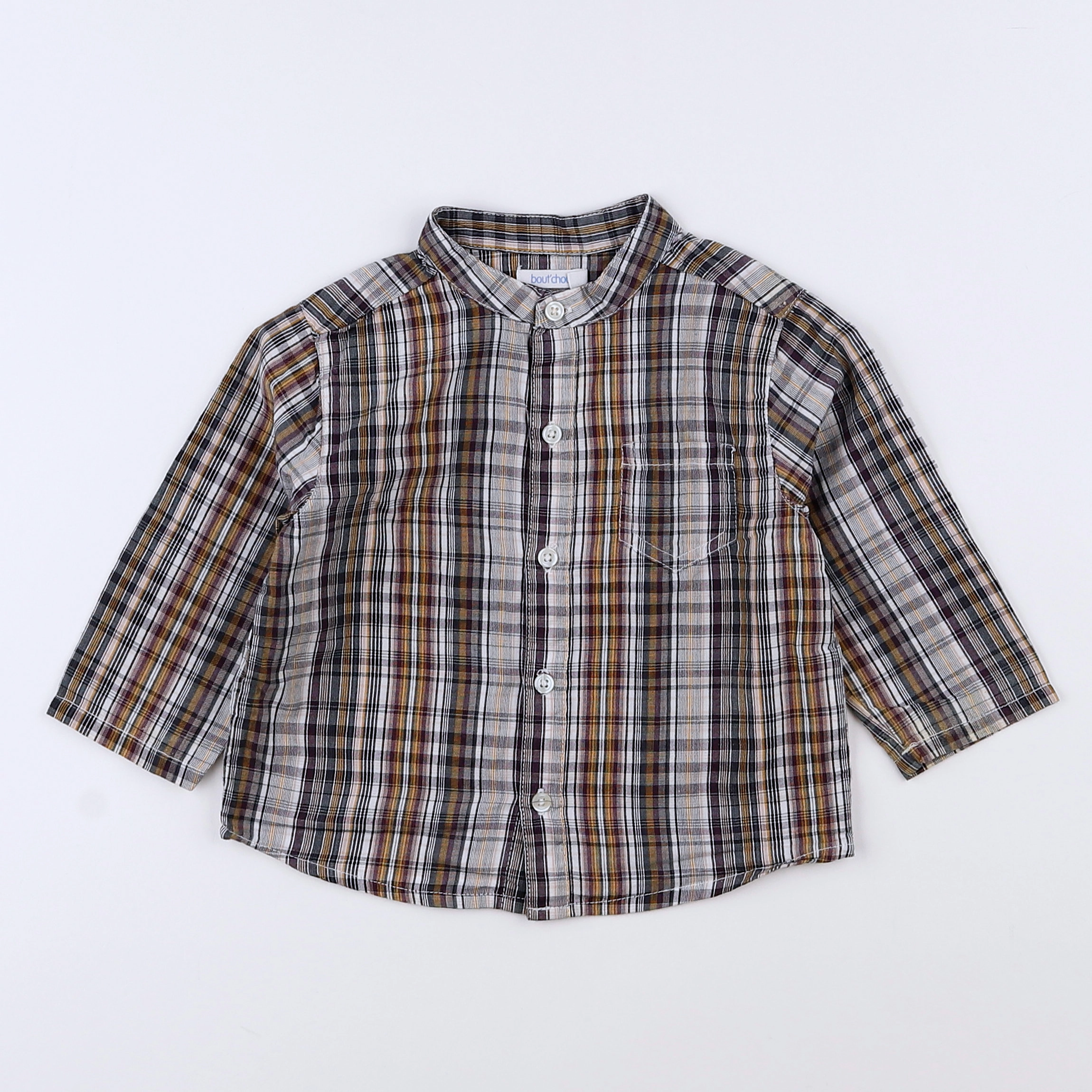 Boutchou - chemise multicolore - 9 mois