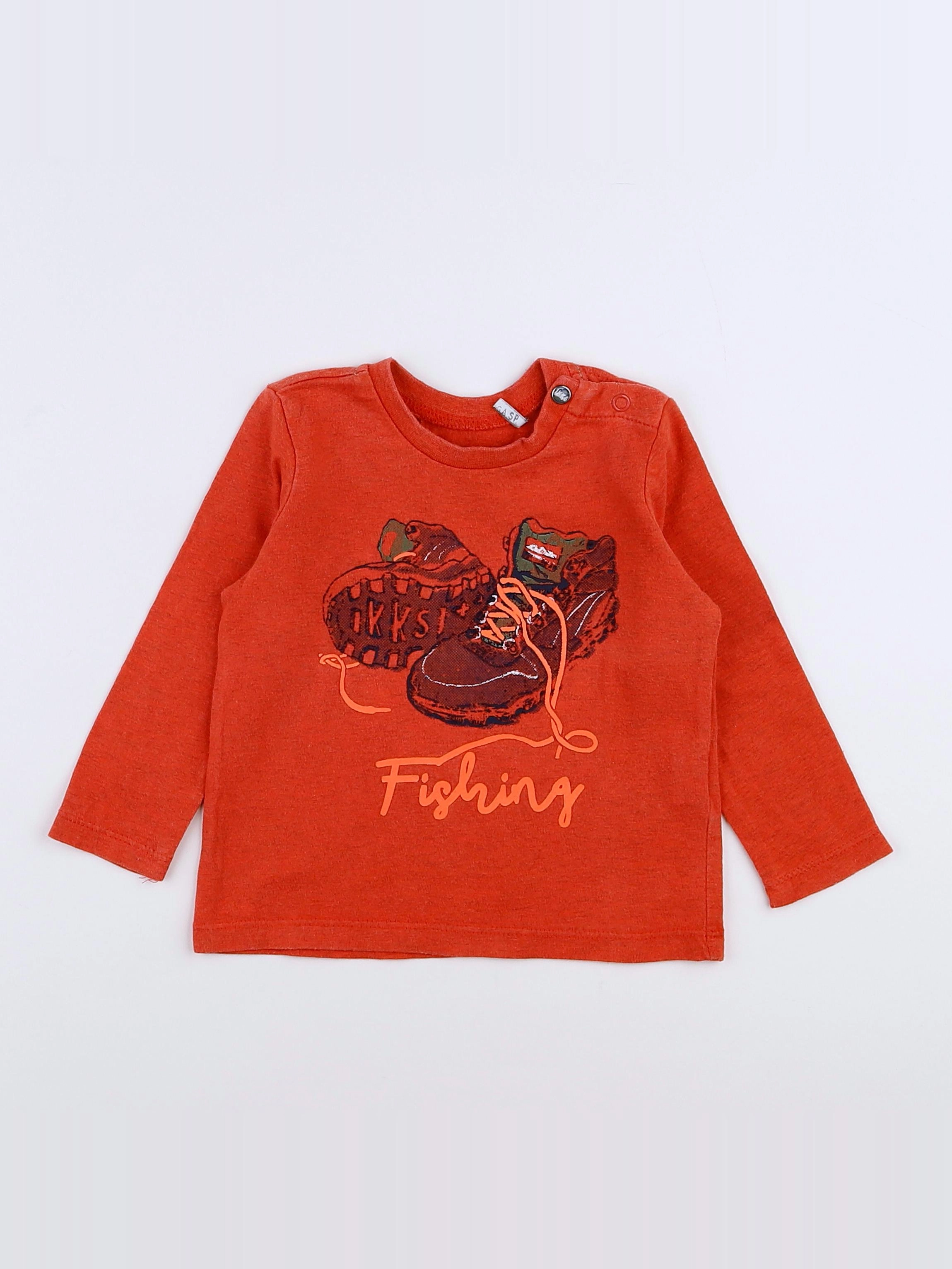 IKKS - tee-shirt orange - 6 mois