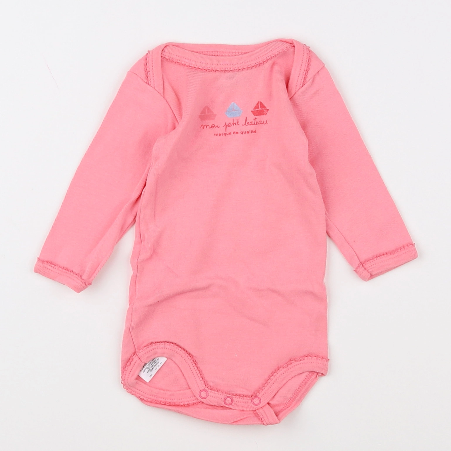 Petit Bateau - body rose - 3 mois