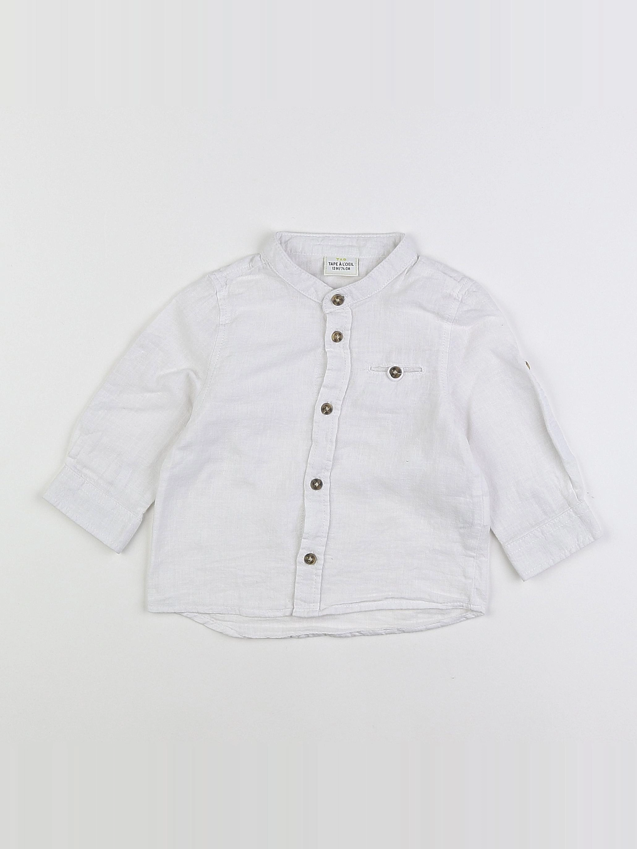 Tape à l'oeil - chemise blanc - 12 mois
