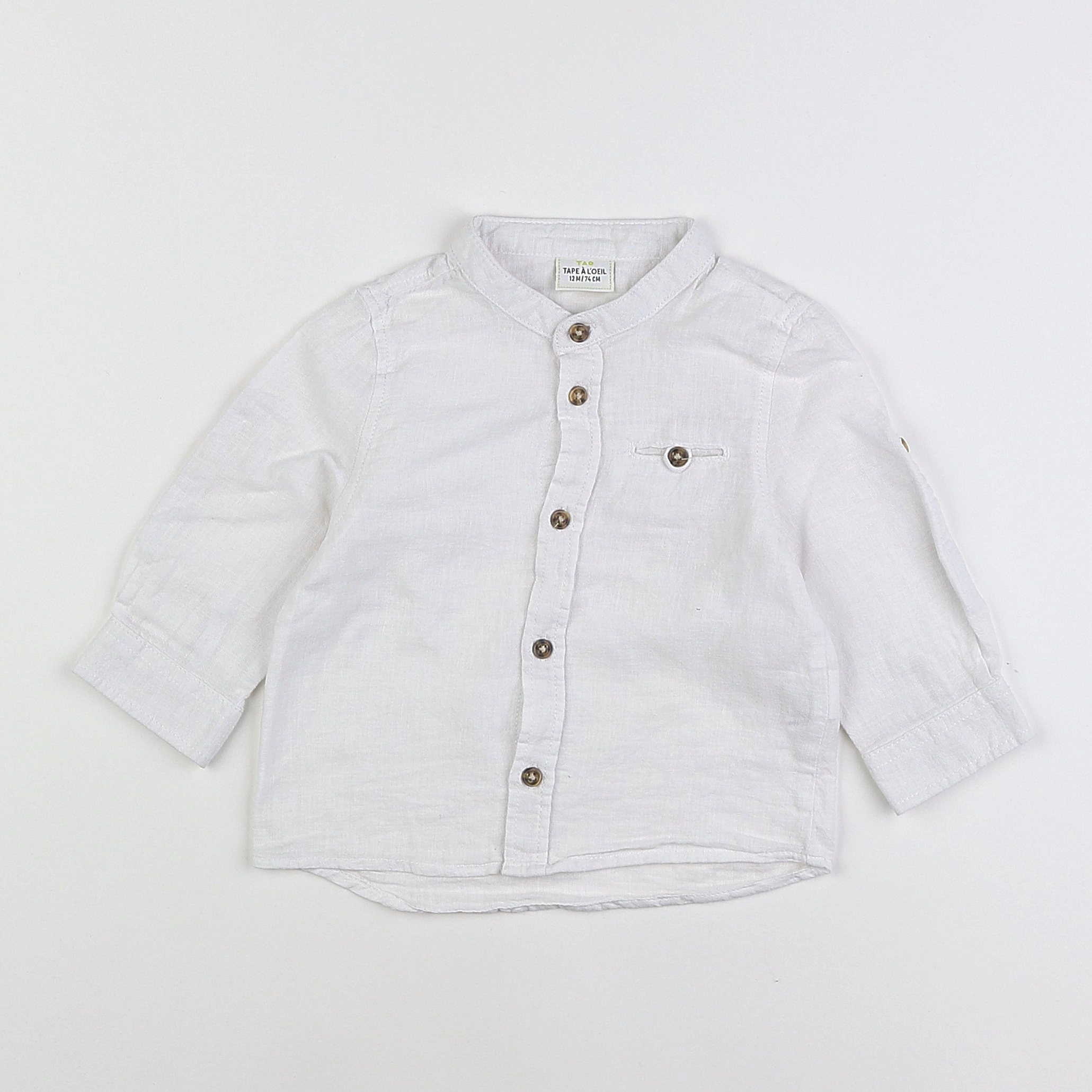 Tape à l'oeil - chemise blanc - 12 mois