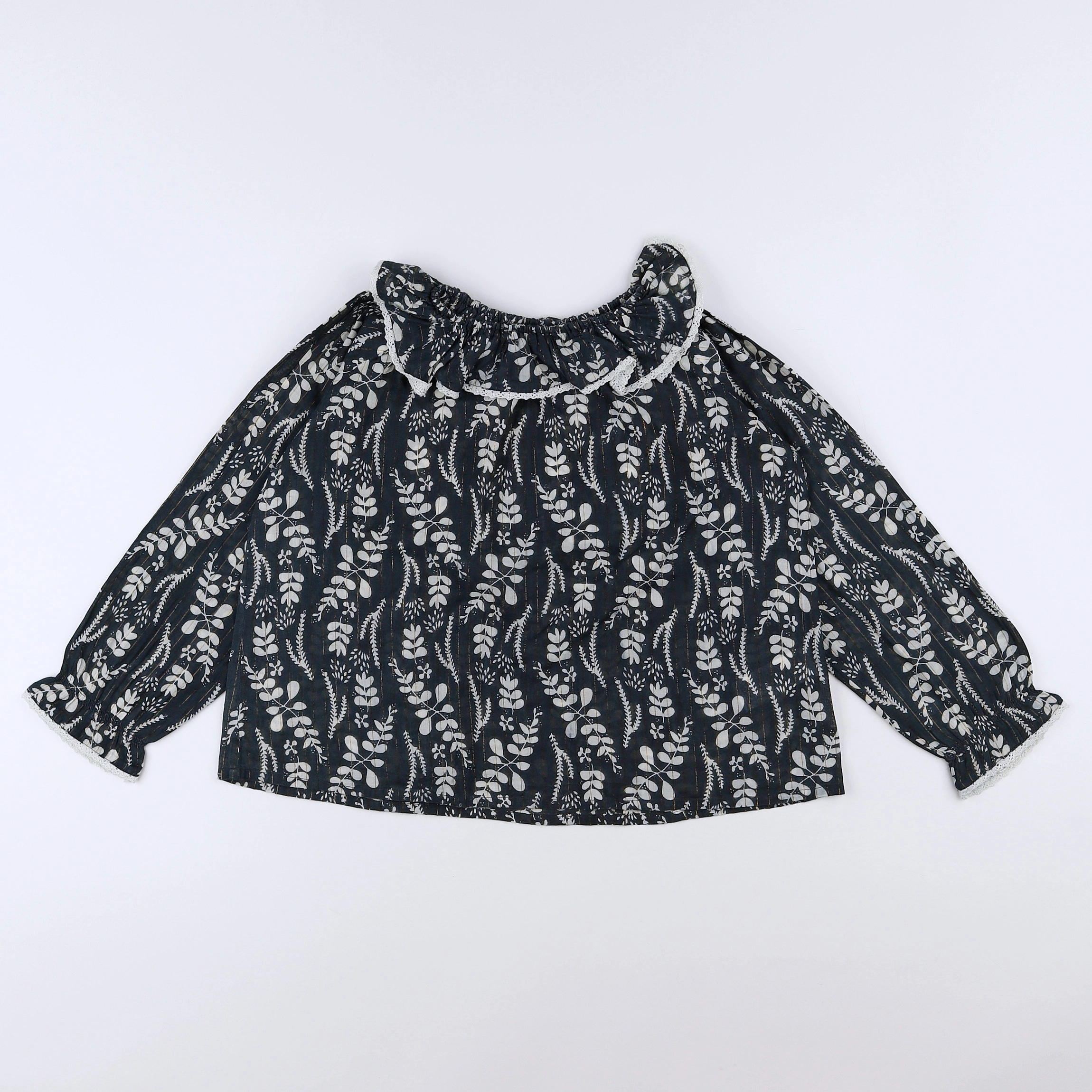 Bonton - blouse gris, or - 6 ans