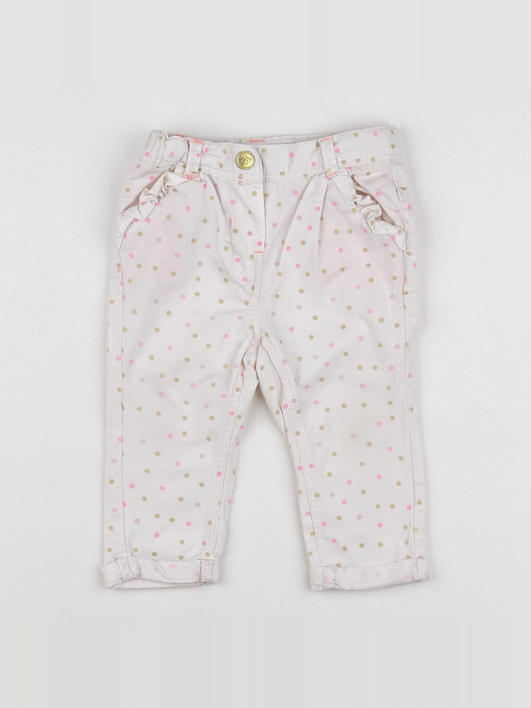 Tape à l'oeil - pantalon rose - 9 mois