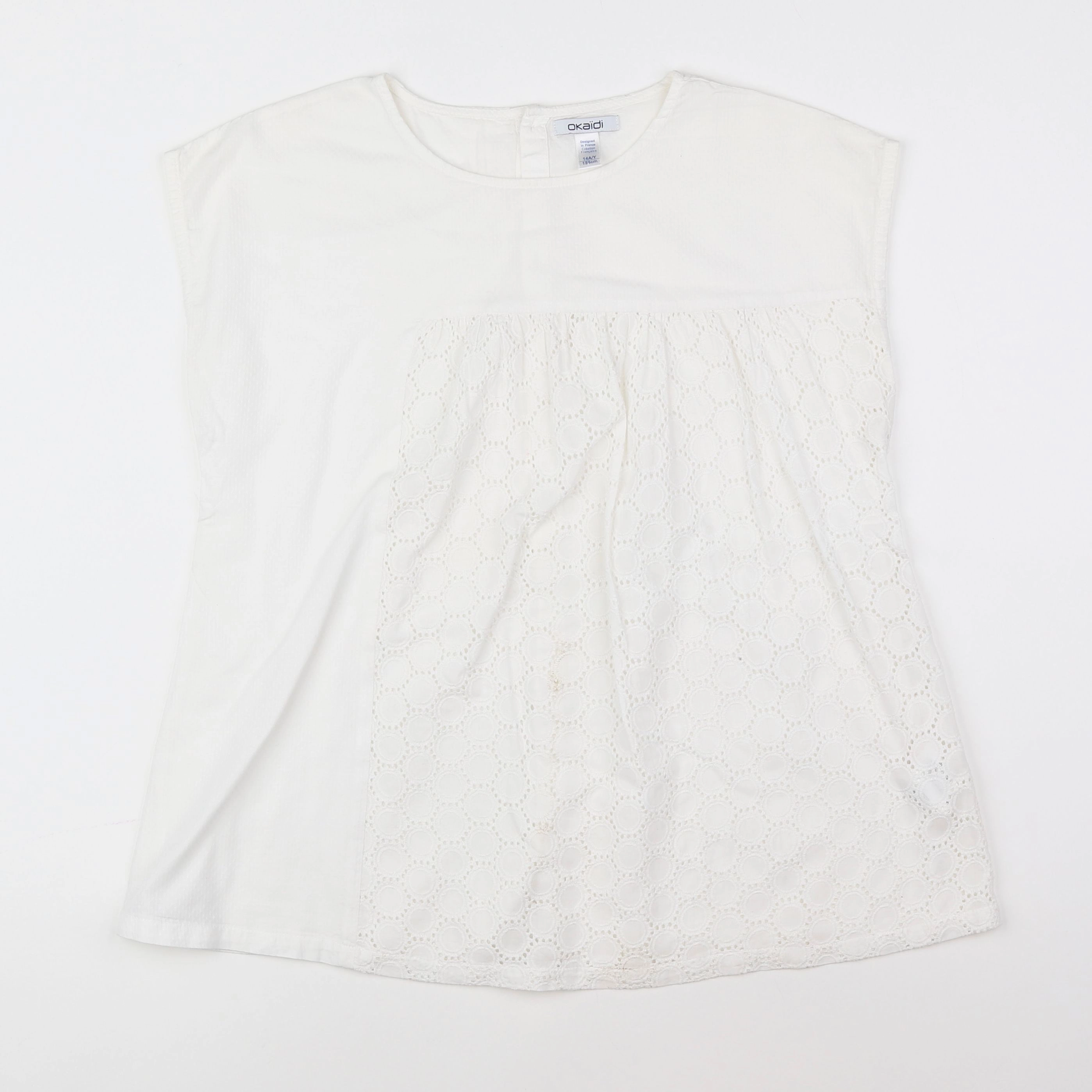 Okaidi - blouse blanc - 14 ans