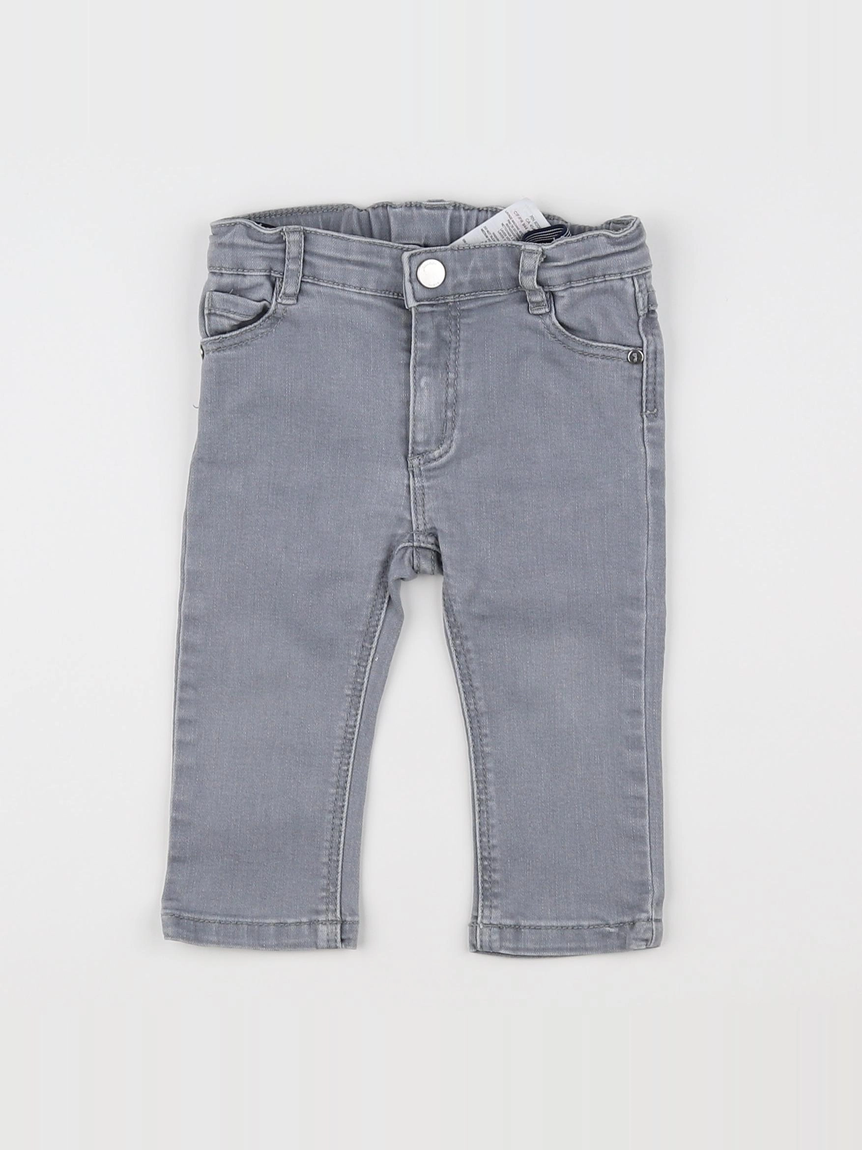 Jacadi - jean gris - 12 mois
