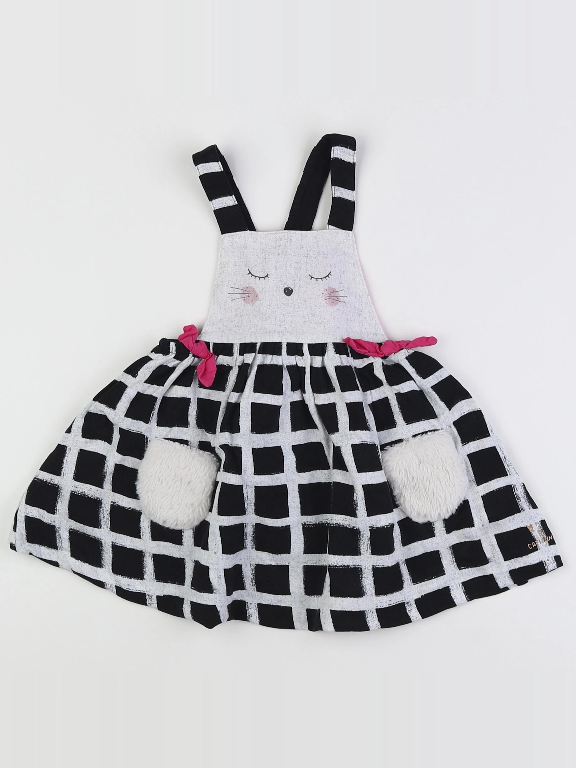 Catimini - robe noir - 12 mois