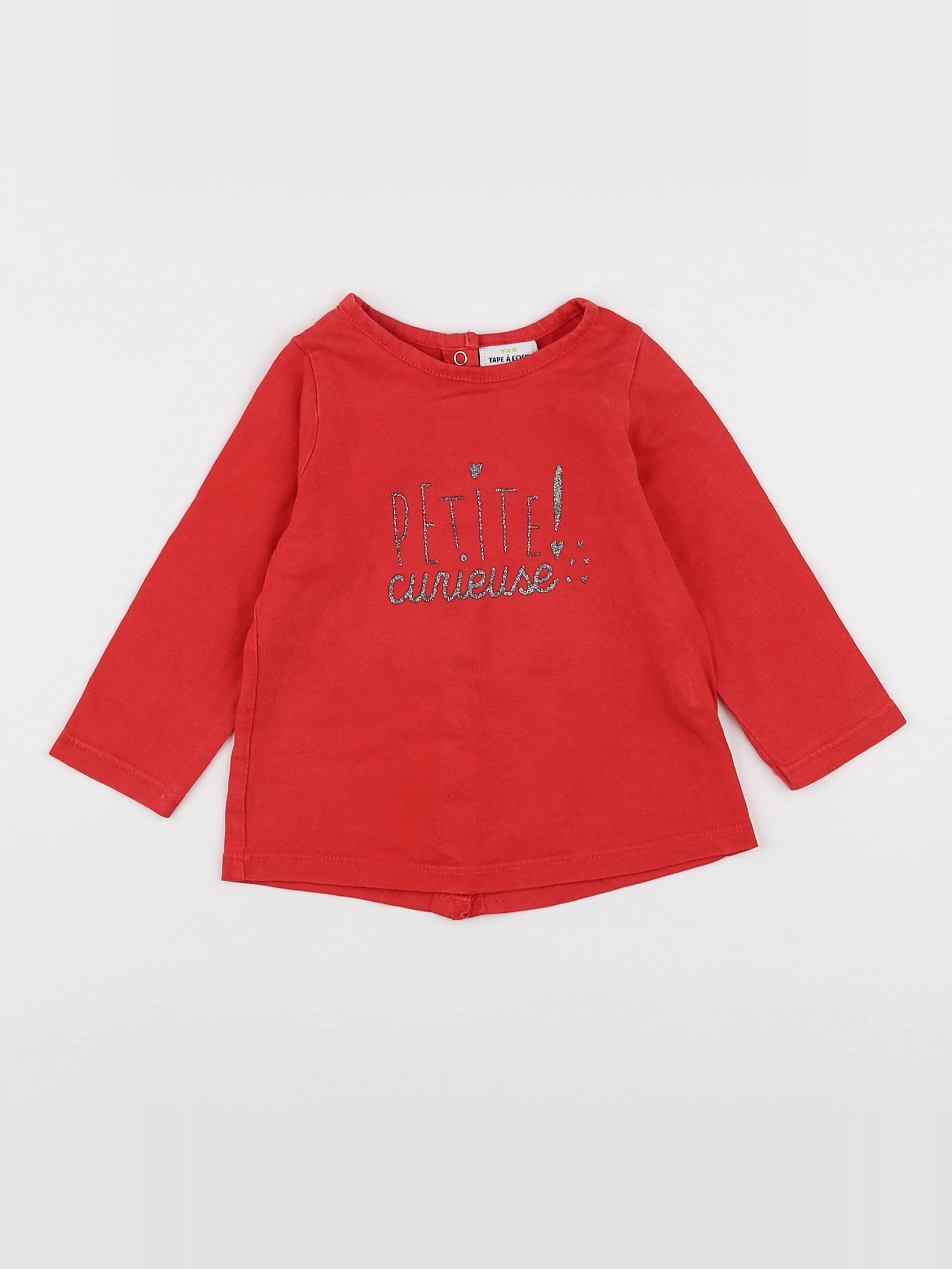 Tape à l'oeil - tee-shirt rouge - 9 mois