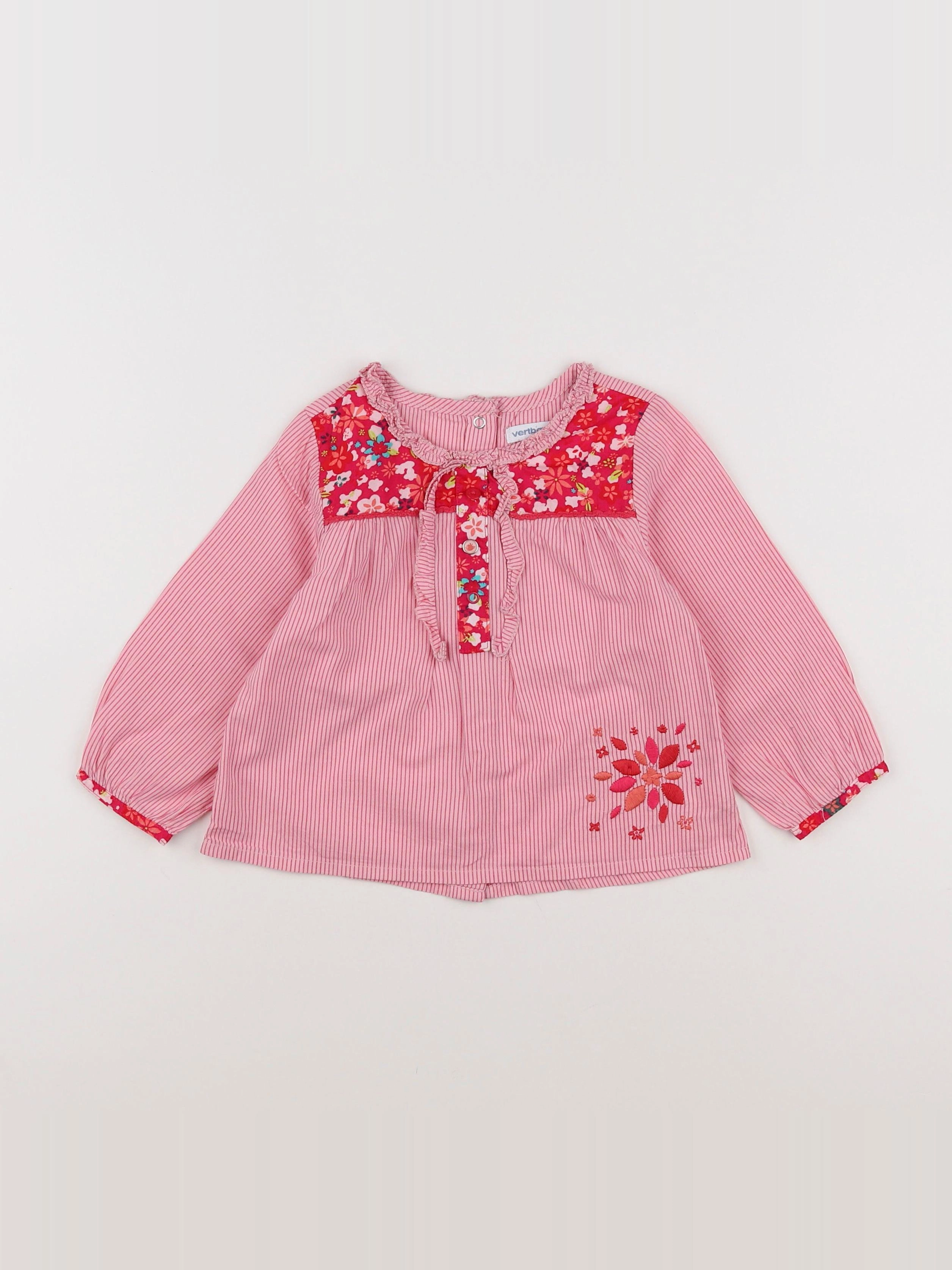 Vertbaudet - blouse rose - 2 ans