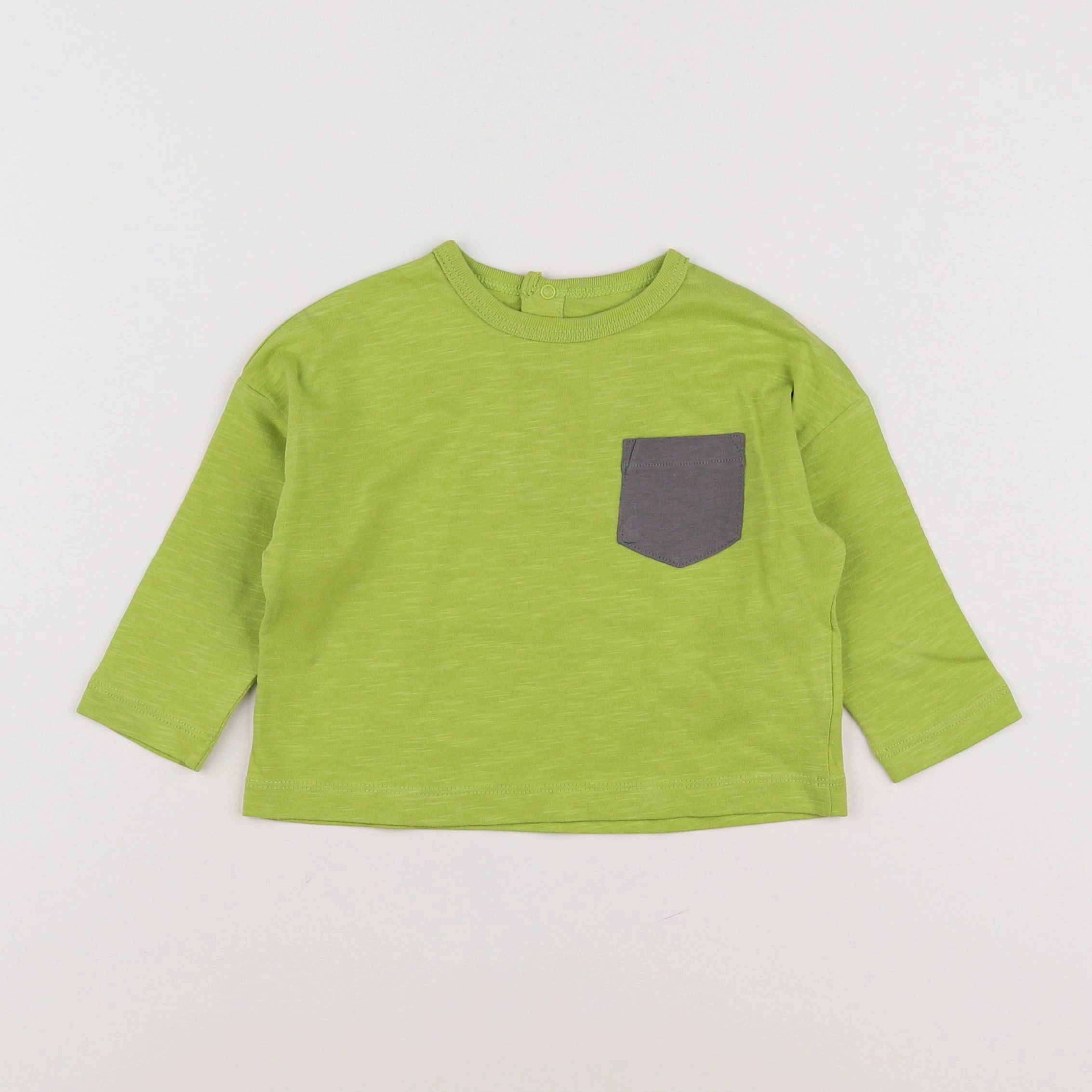 Boutchou - tee-shirt vert (état neuf) - 12 mois