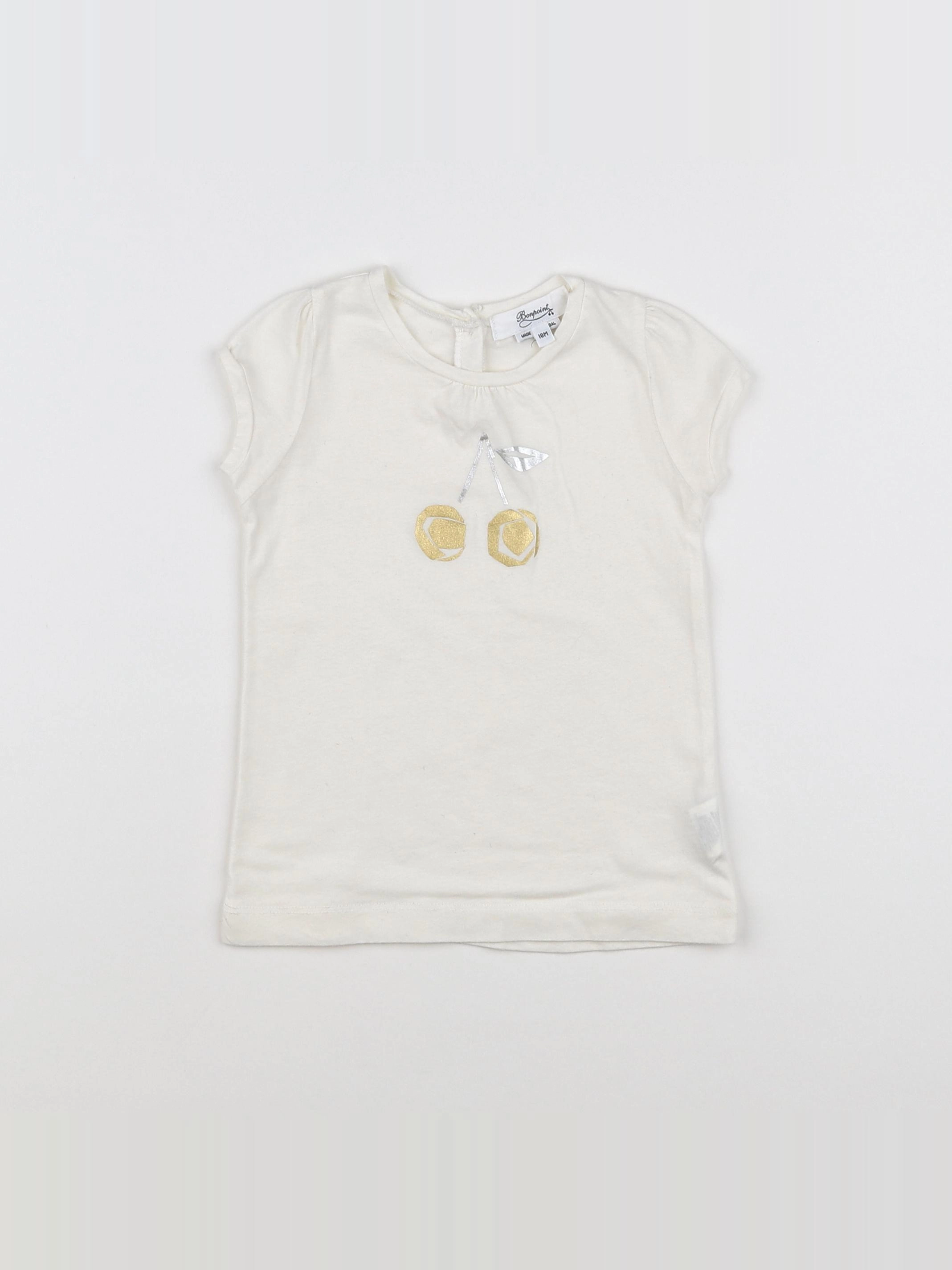 Bonpoint - tee-shirt blanc - 18 mois
