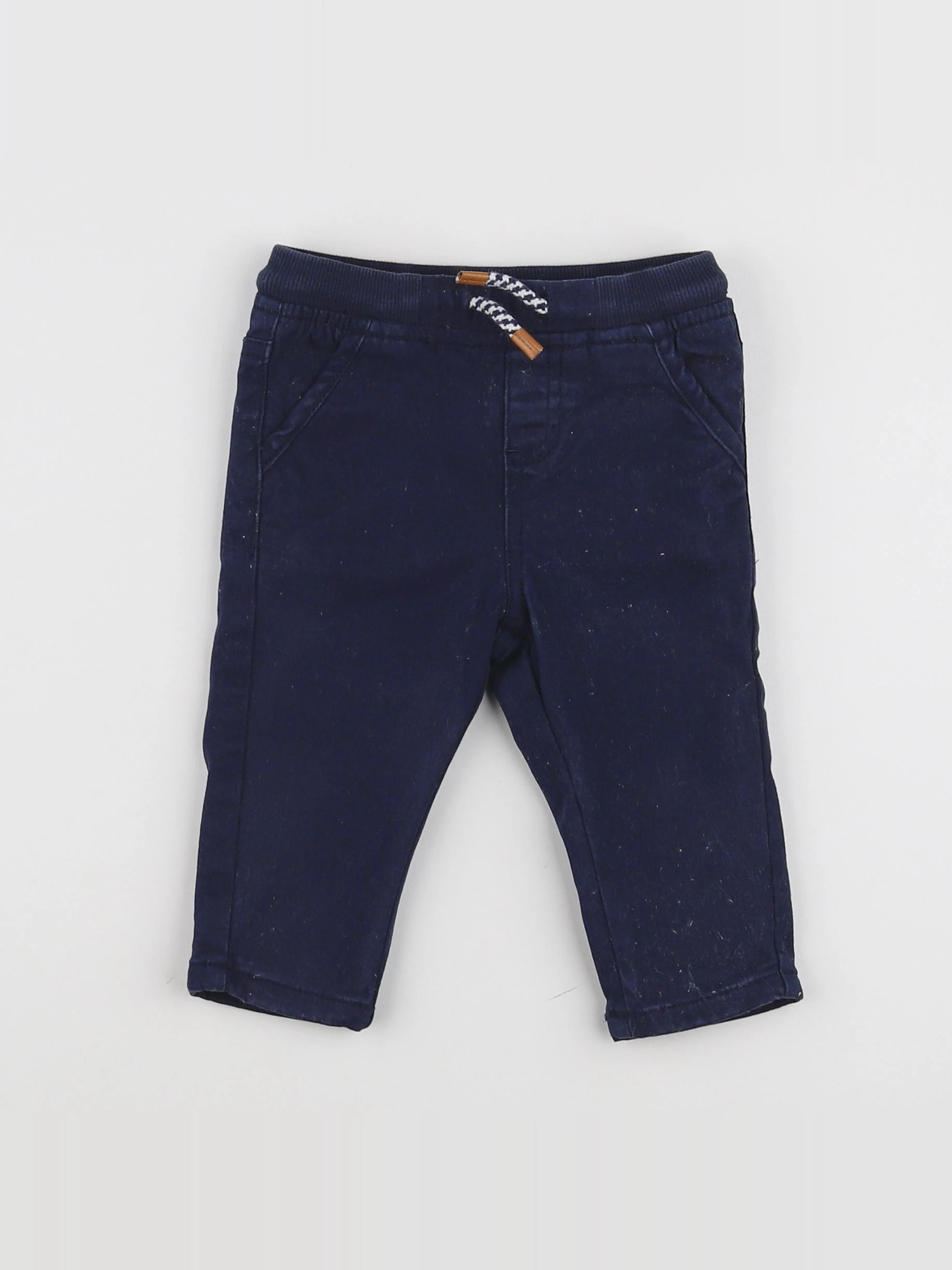 Vertbaudet - pantalon bleu - 9 mois