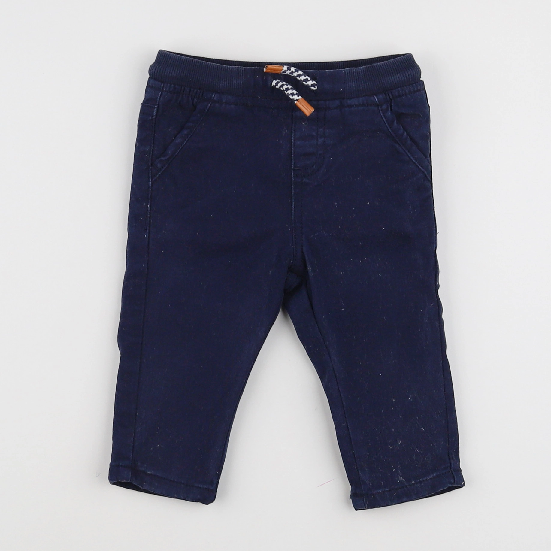 Vertbaudet - pantalon bleu - 9 mois