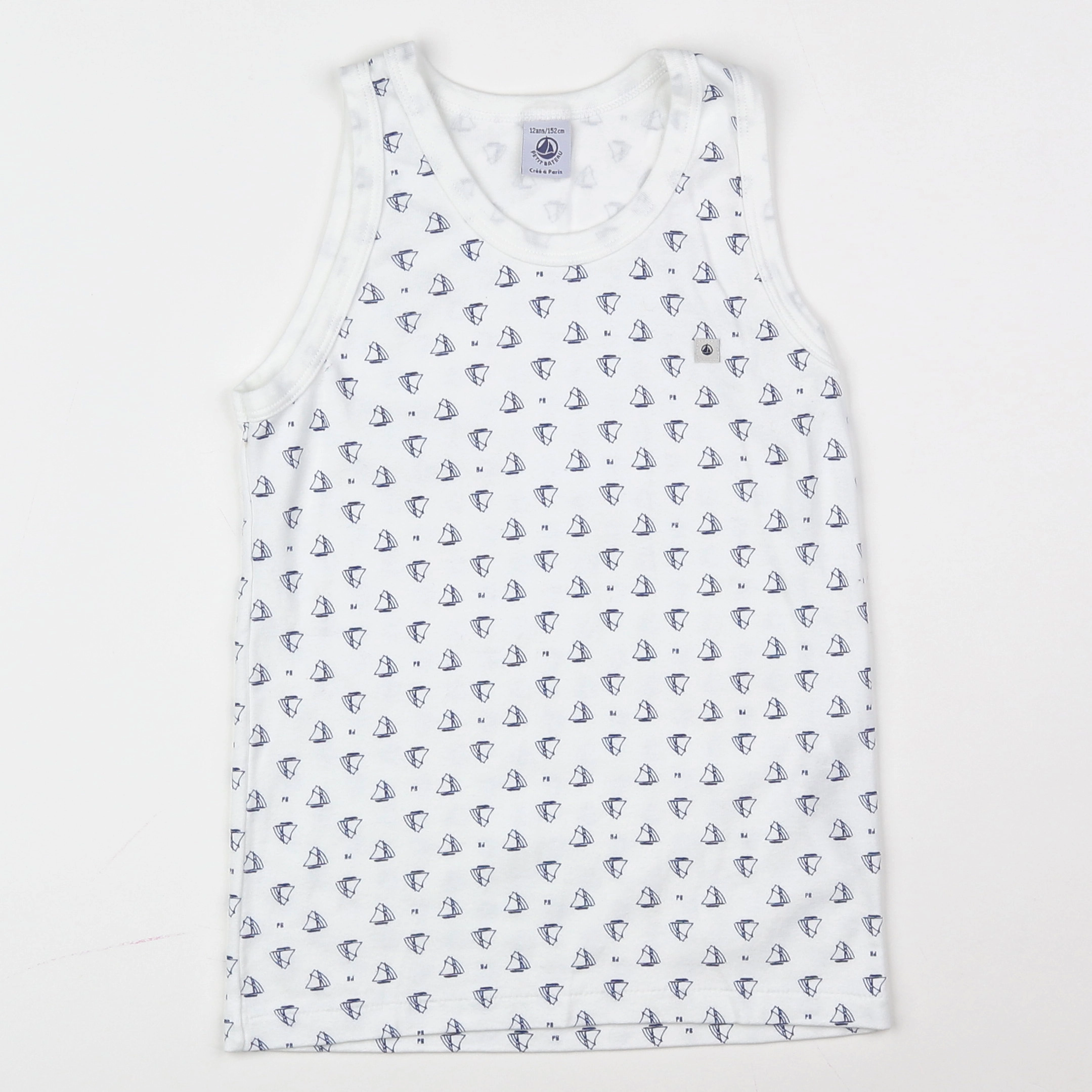 Petit Bateau - maillot de corps blanc - 12 ans