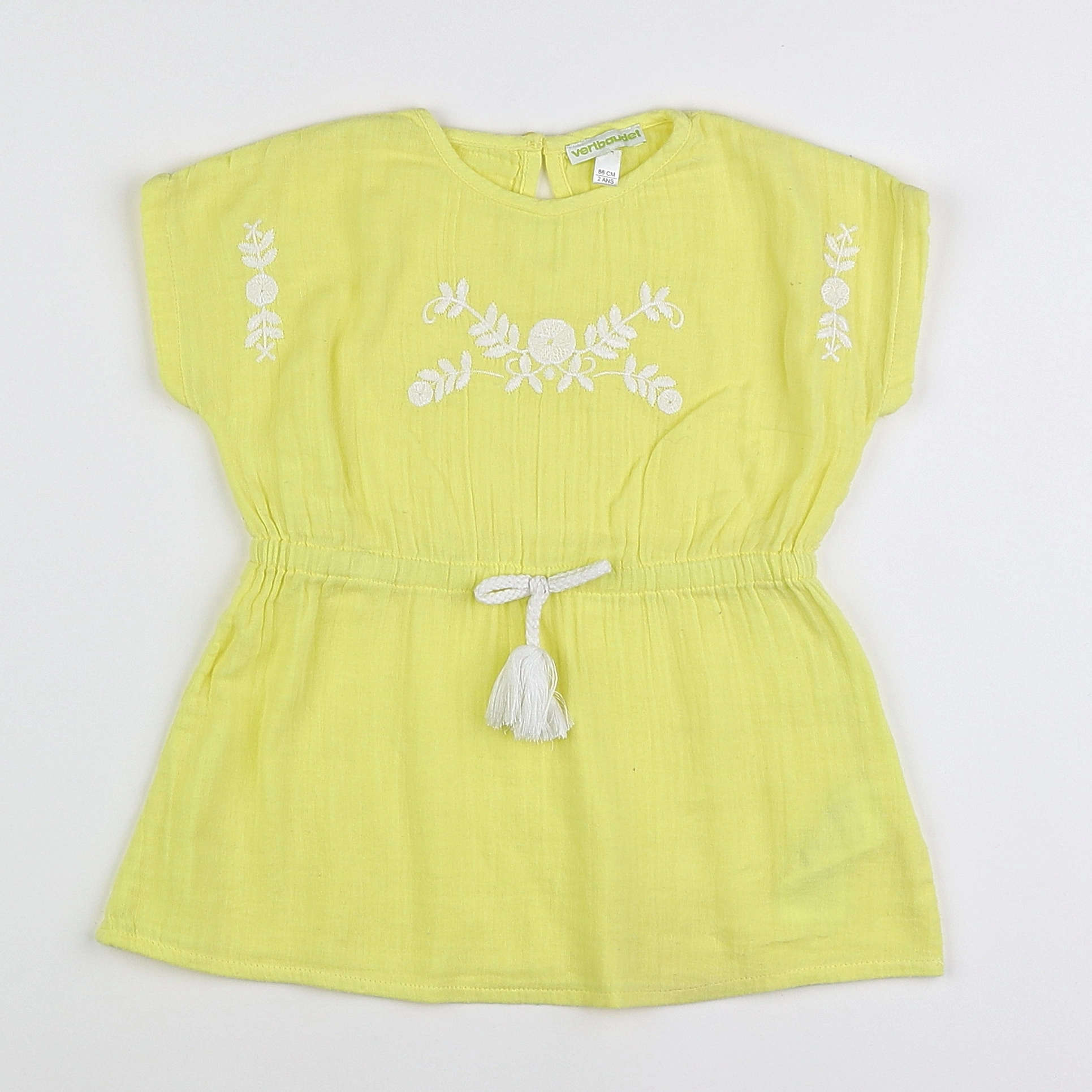 Vertbaudet - robe jaune - 2 ans