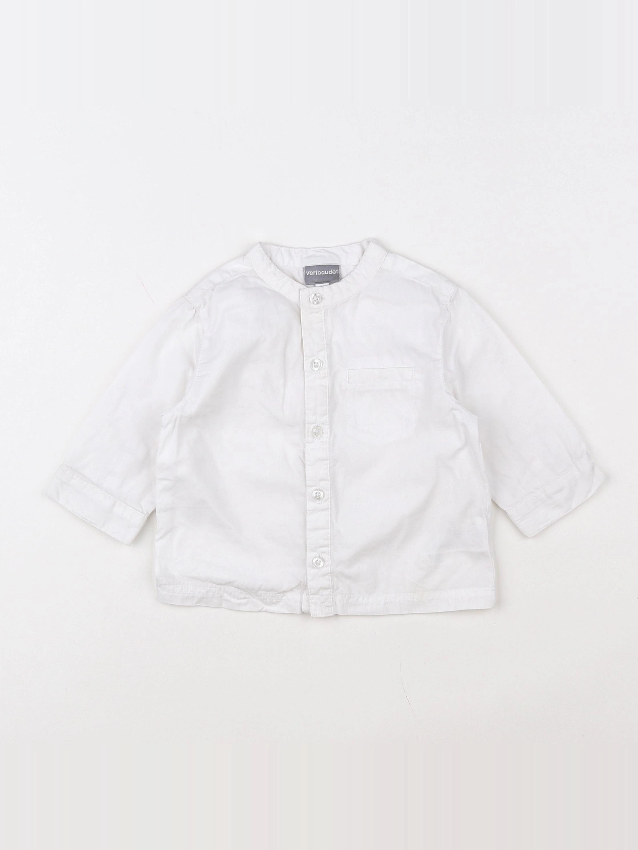 Vertbaudet - chemise blanc - 9 mois
