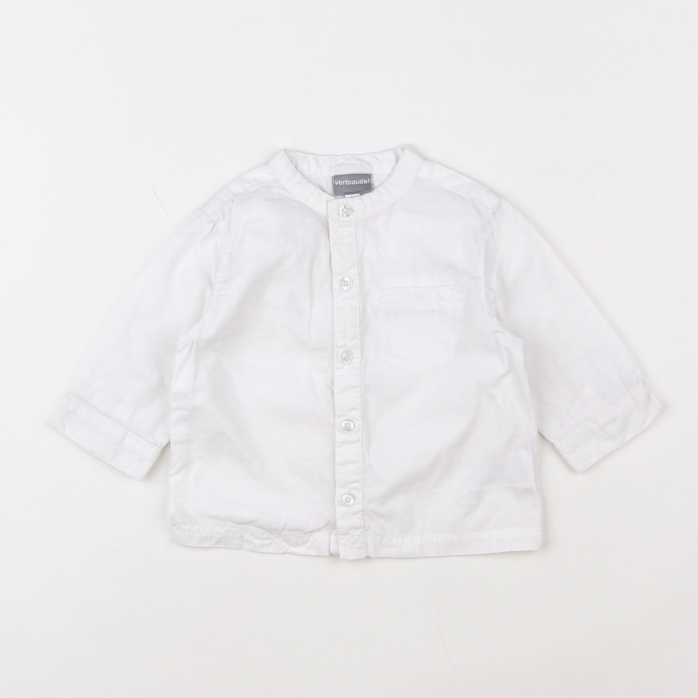 Vertbaudet - chemise blanc - 9 mois
