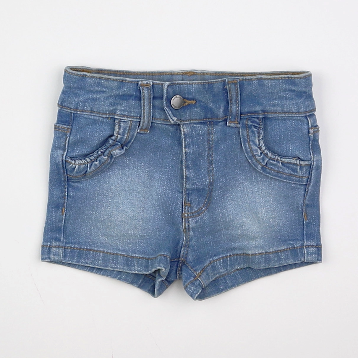 Vertbaudet - short bleu - 6 mois