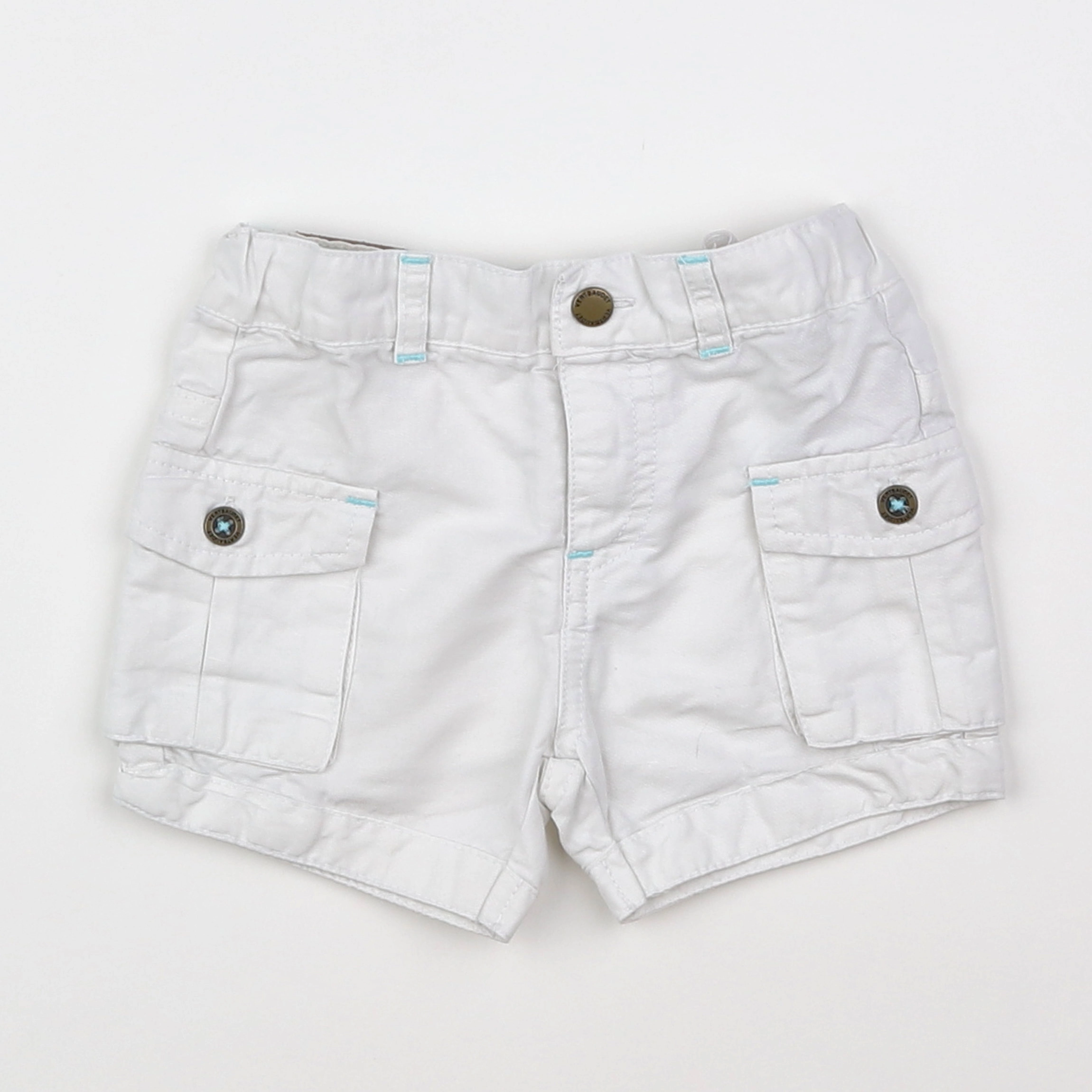 Vertbaudet - short blanc - 9 mois