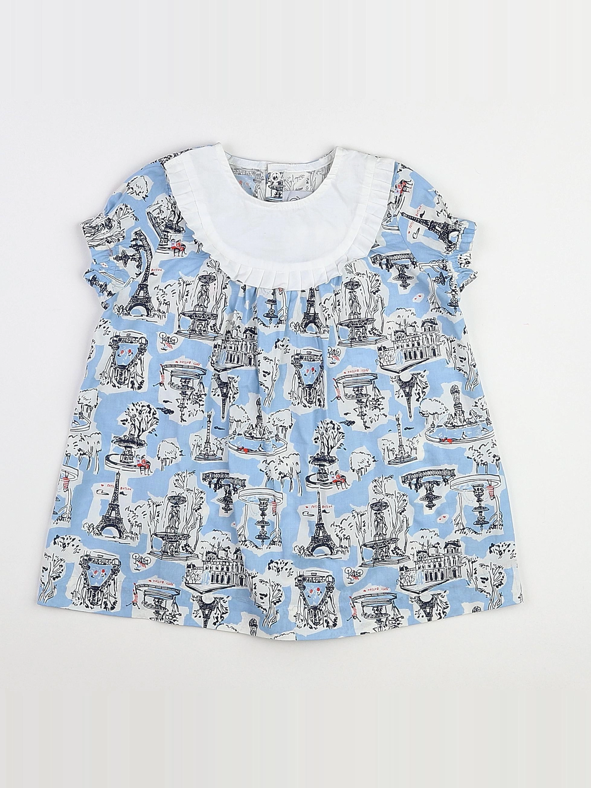 Petit Bateau - robe multicolore - 18 mois