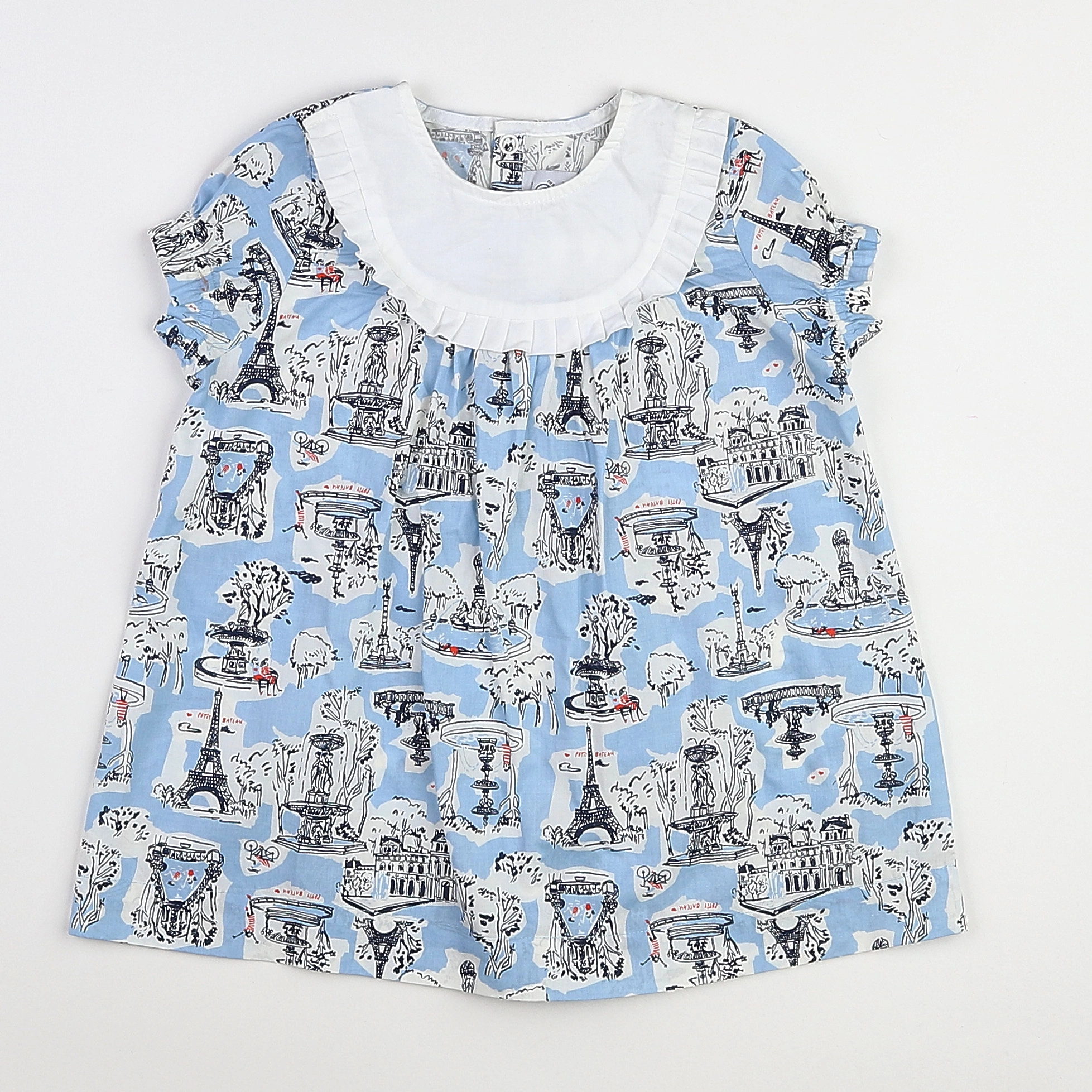 Petit Bateau - robe multicolore - 18 mois