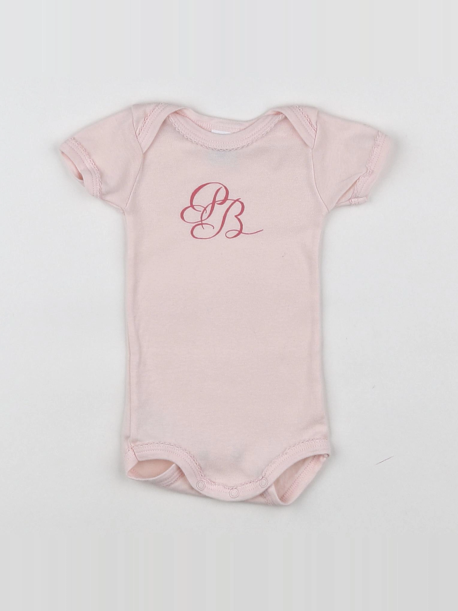 Petit Bateau - body rose - 3 mois
