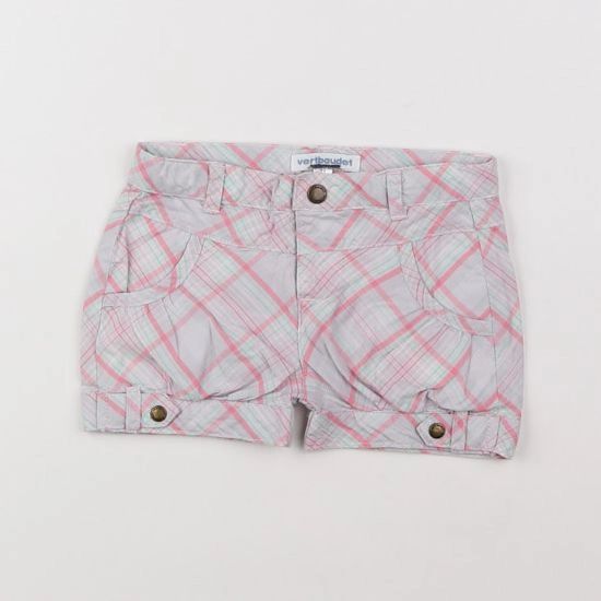 Vertbaudet - short rose, gris - 9 mois