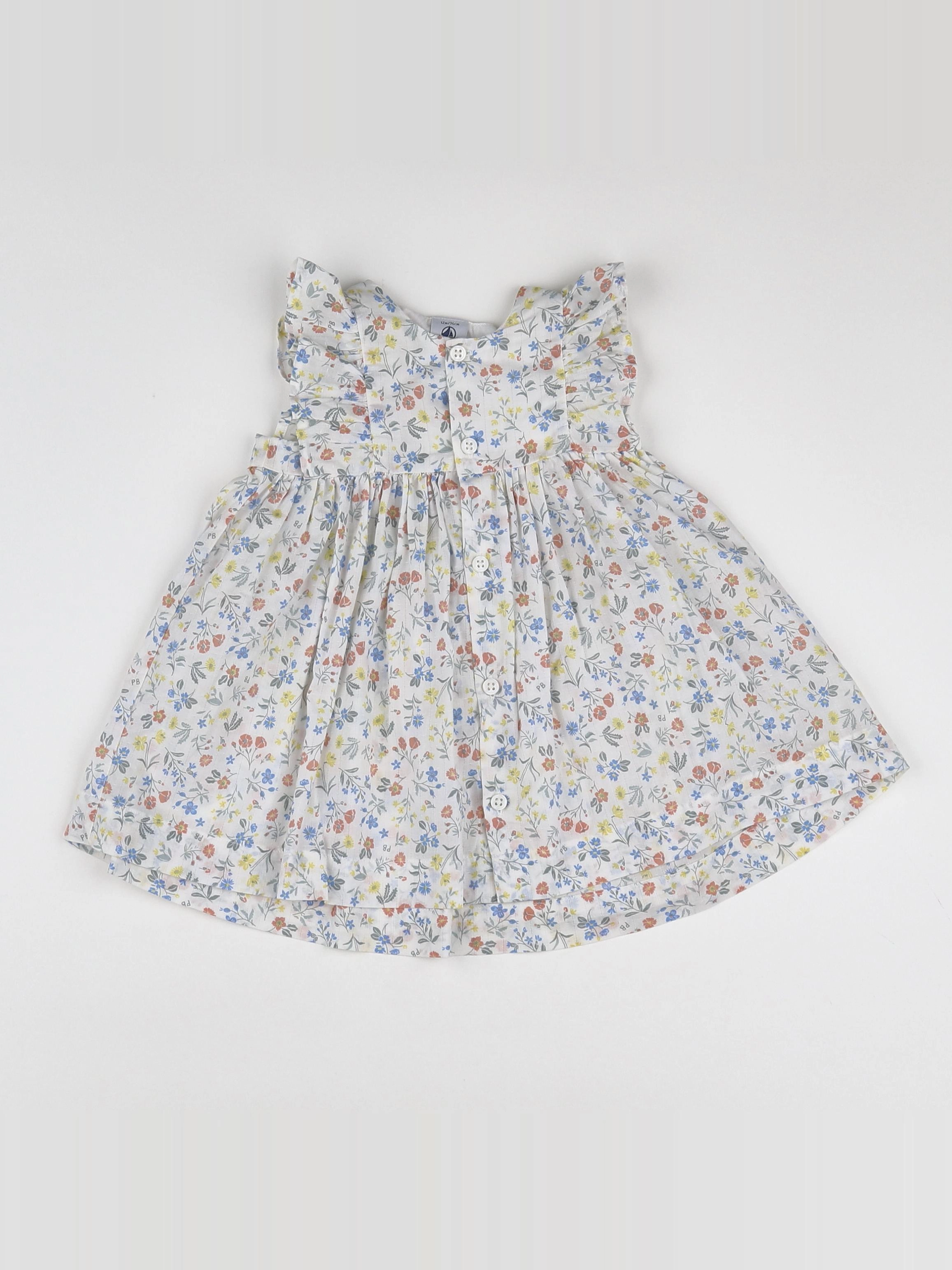 Petit Bateau - robe multicolore - 12 mois