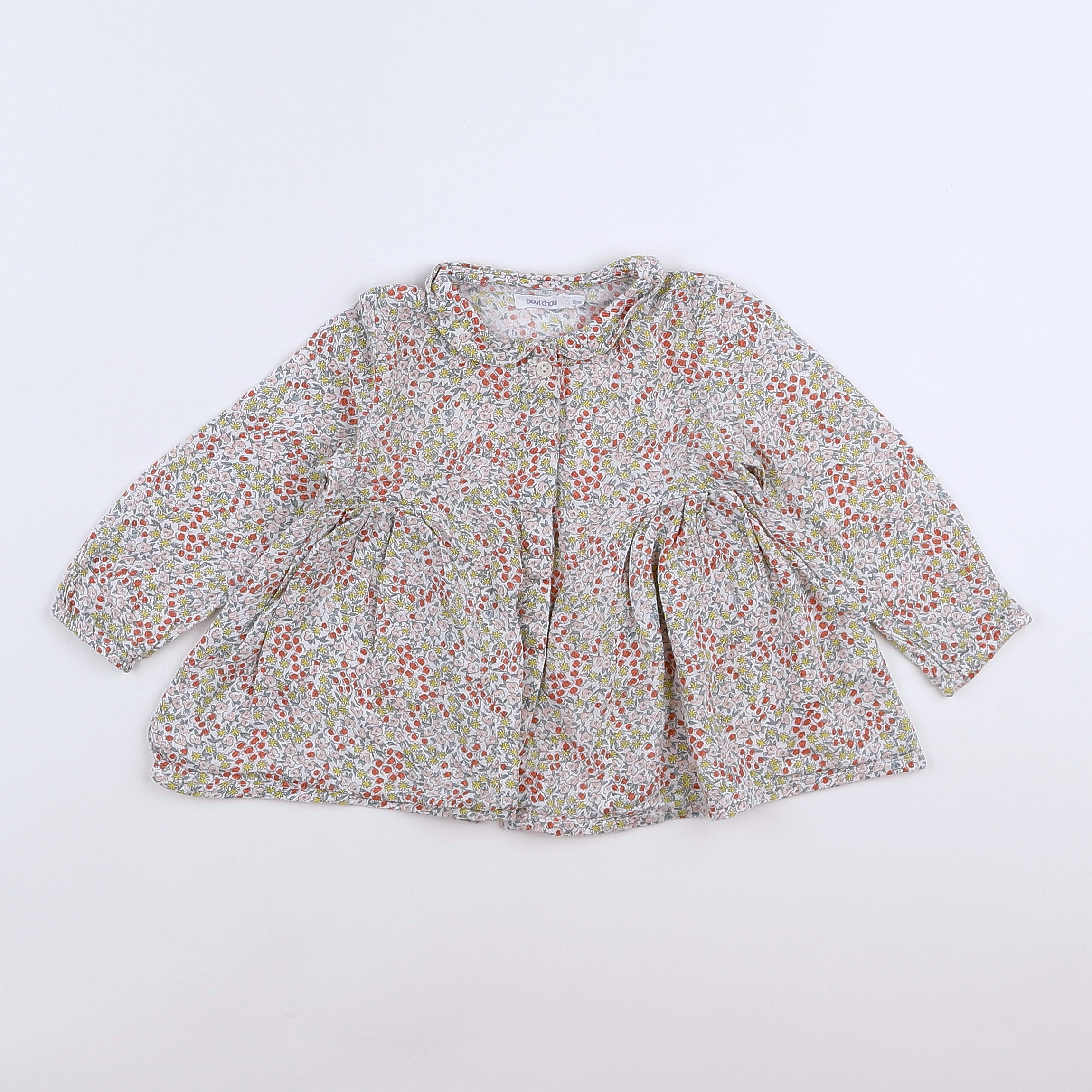 Boutchou - blouse multicolore - 12 mois