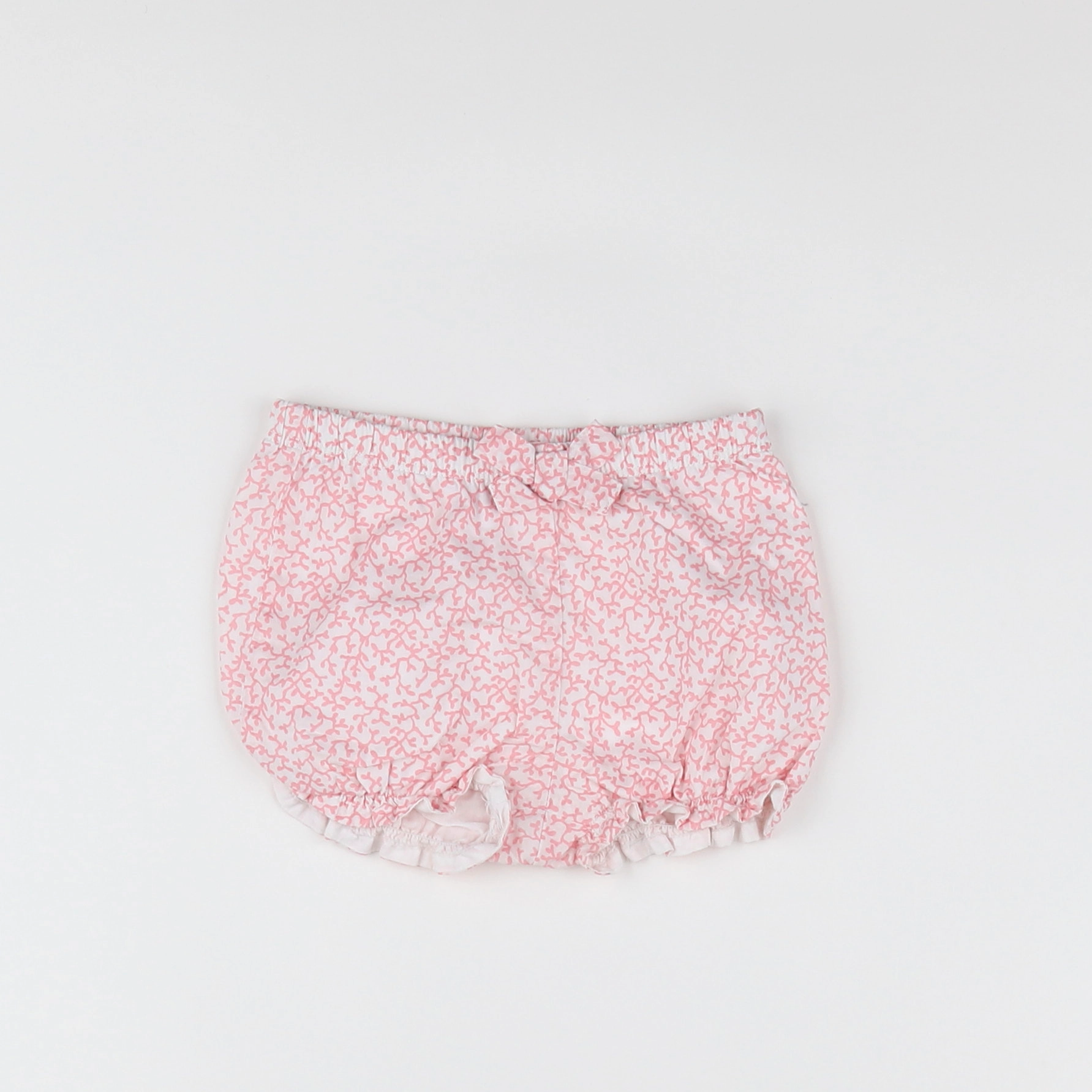 Absorba - short blanc, rose - 12 mois