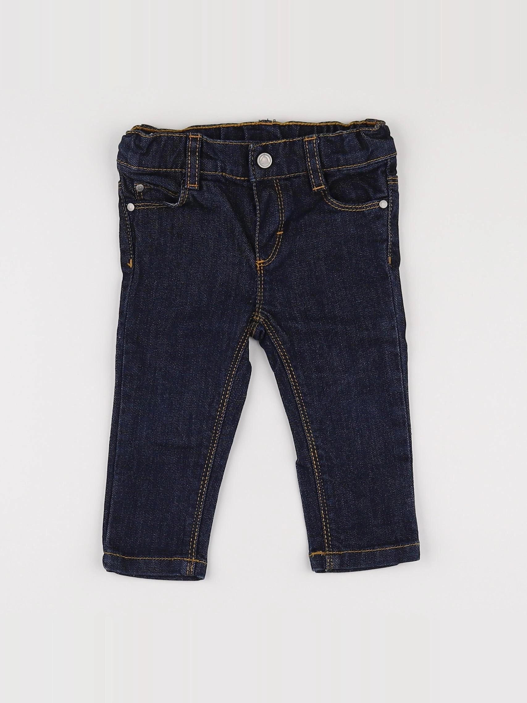 Petit Bateau - jean bleu - 6 mois