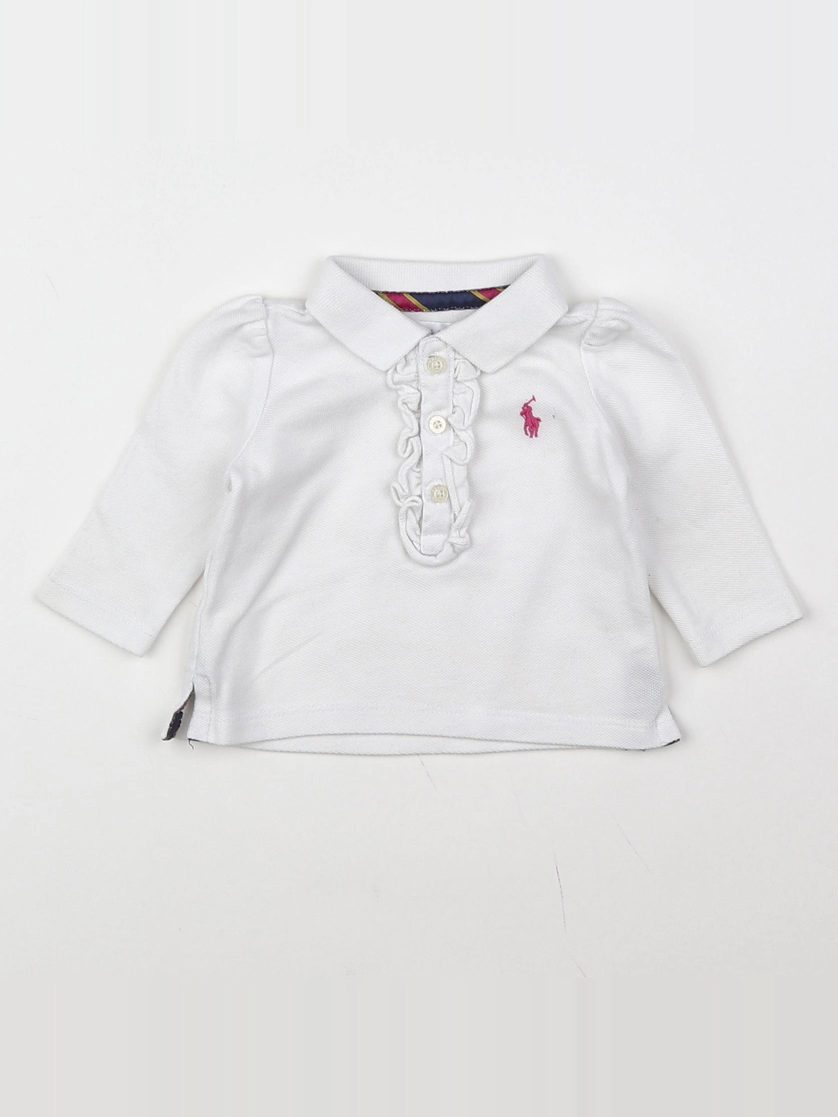 Ralph Lauren - polo blanc - 3 mois