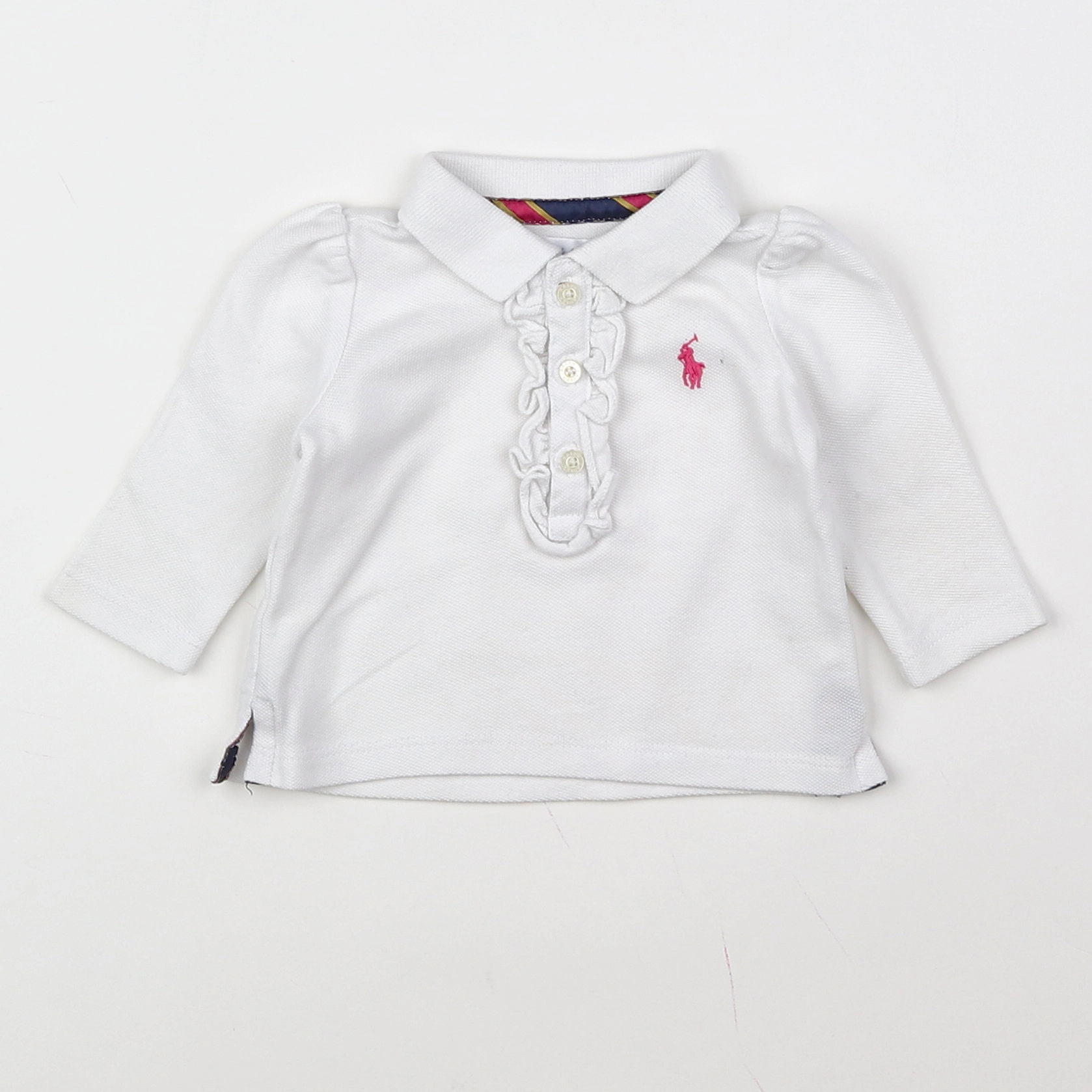 Ralph Lauren - polo blanc - 3 mois