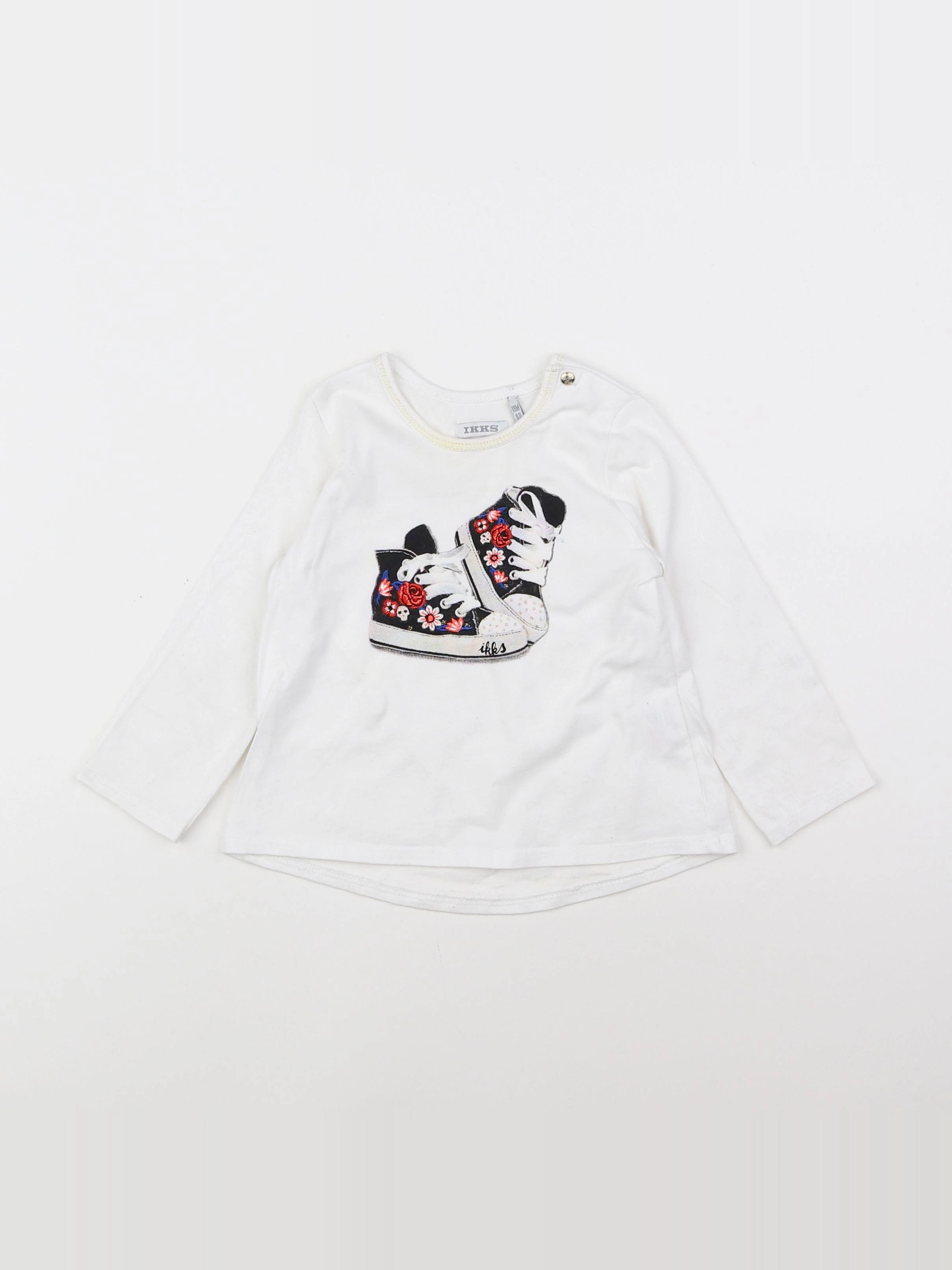 IKKS - tee-shirt blanc - 18 mois