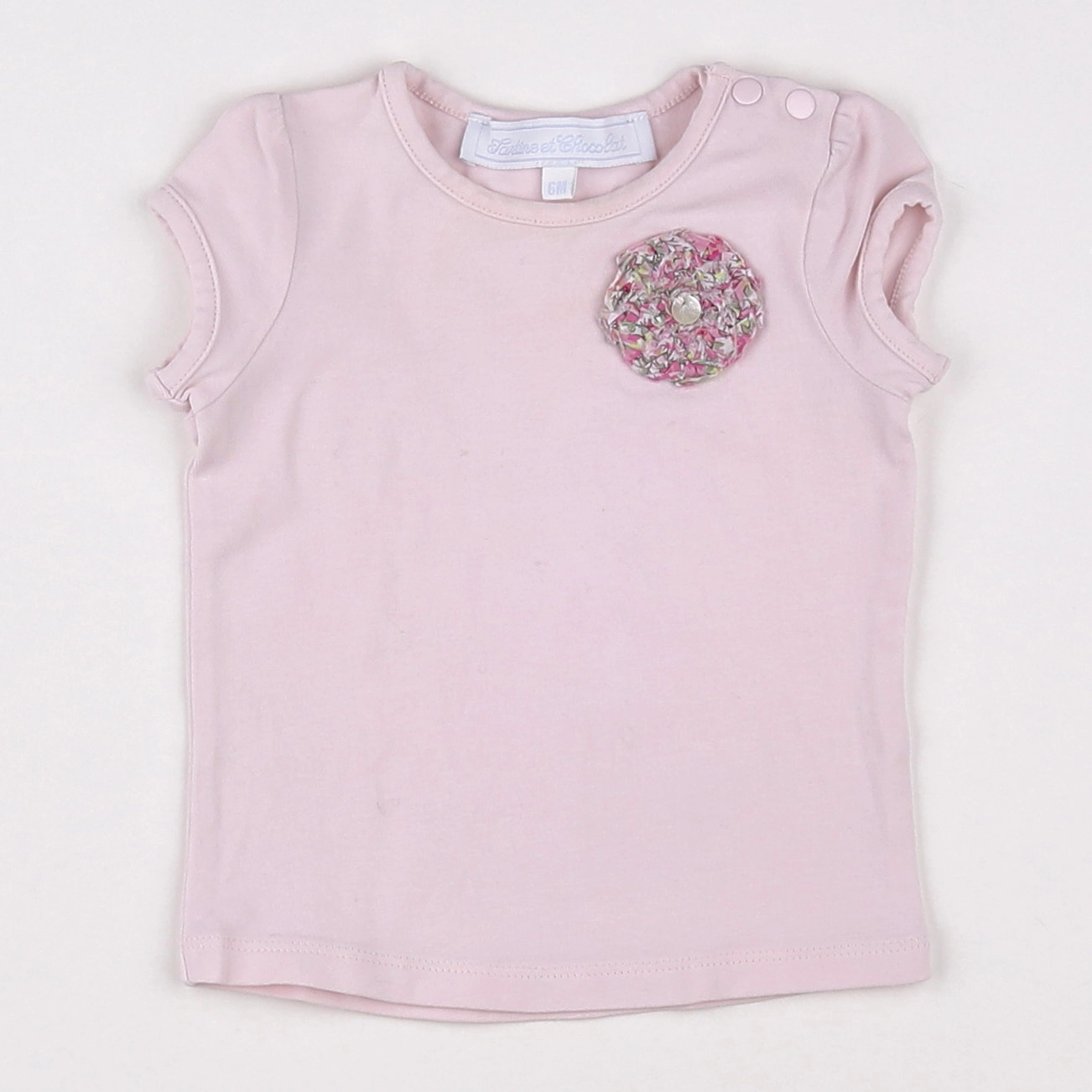 Tartine & Chocolat - tee-shirt rose - 6 mois