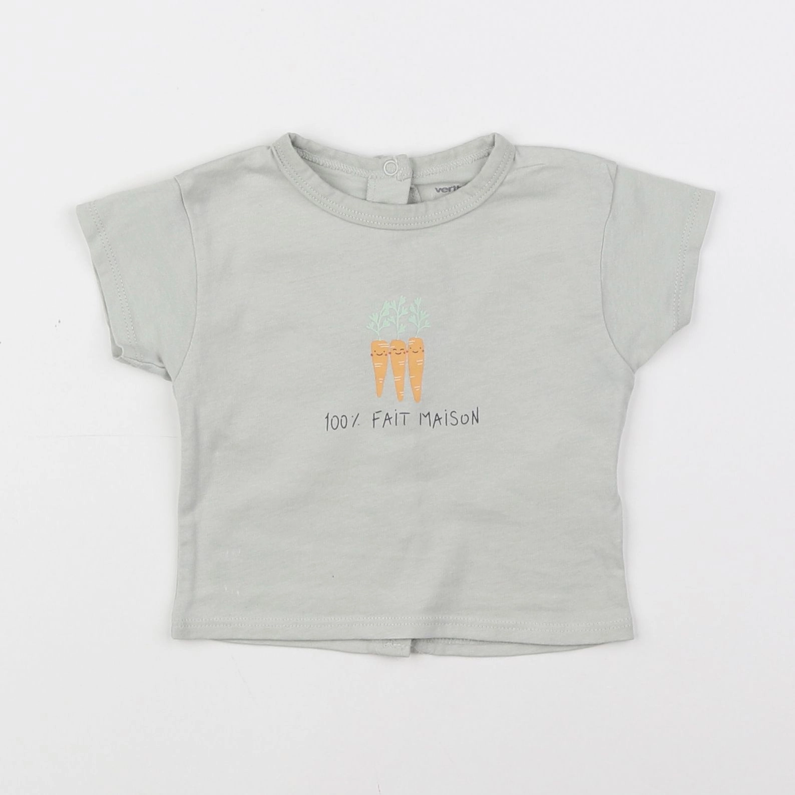 Vertbaudet - tee-shirt vert - 3 mois